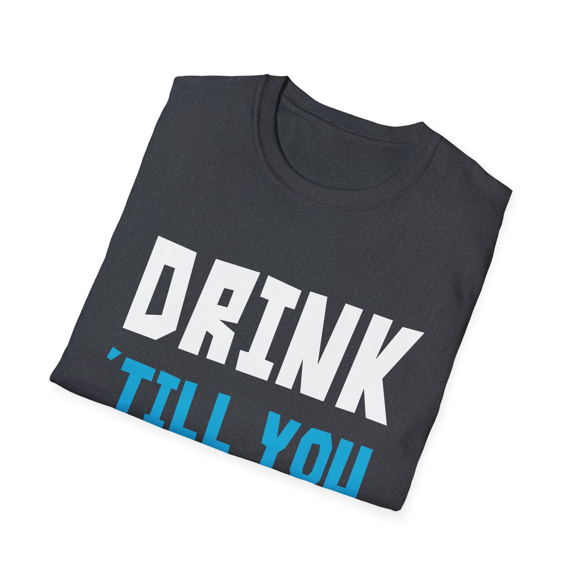 Funny Drink T-Shirt, Unisex Softstyle Tee, Perfect for Parties, Bachelor/Bachelorette Celebration, Gift for Friends, Casual Wear