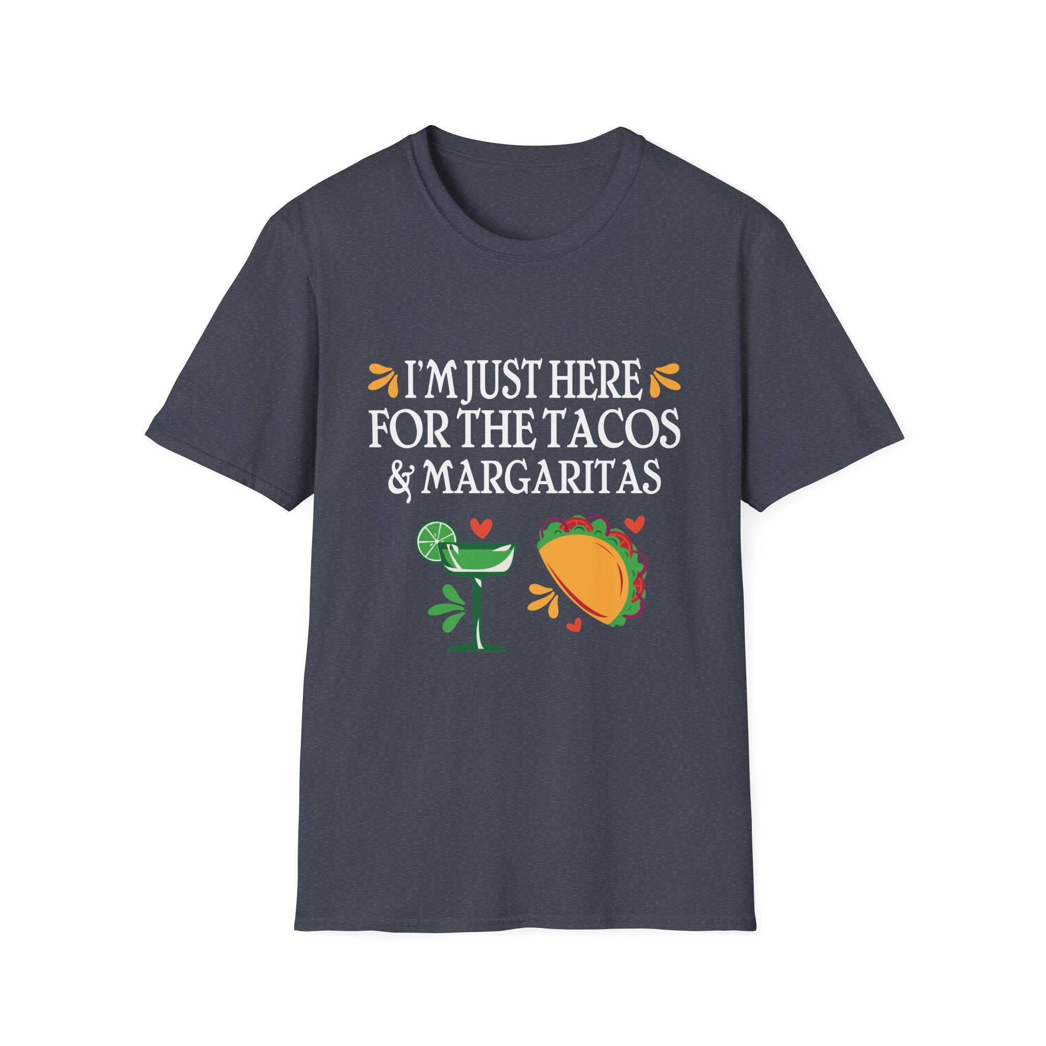 Taco Lover's T-Shirt: I'm Just Here for the Tacos & Margaritas, Perfect for Parties, Cinco de Mayo, Gifts for Foodies, Casual Wear