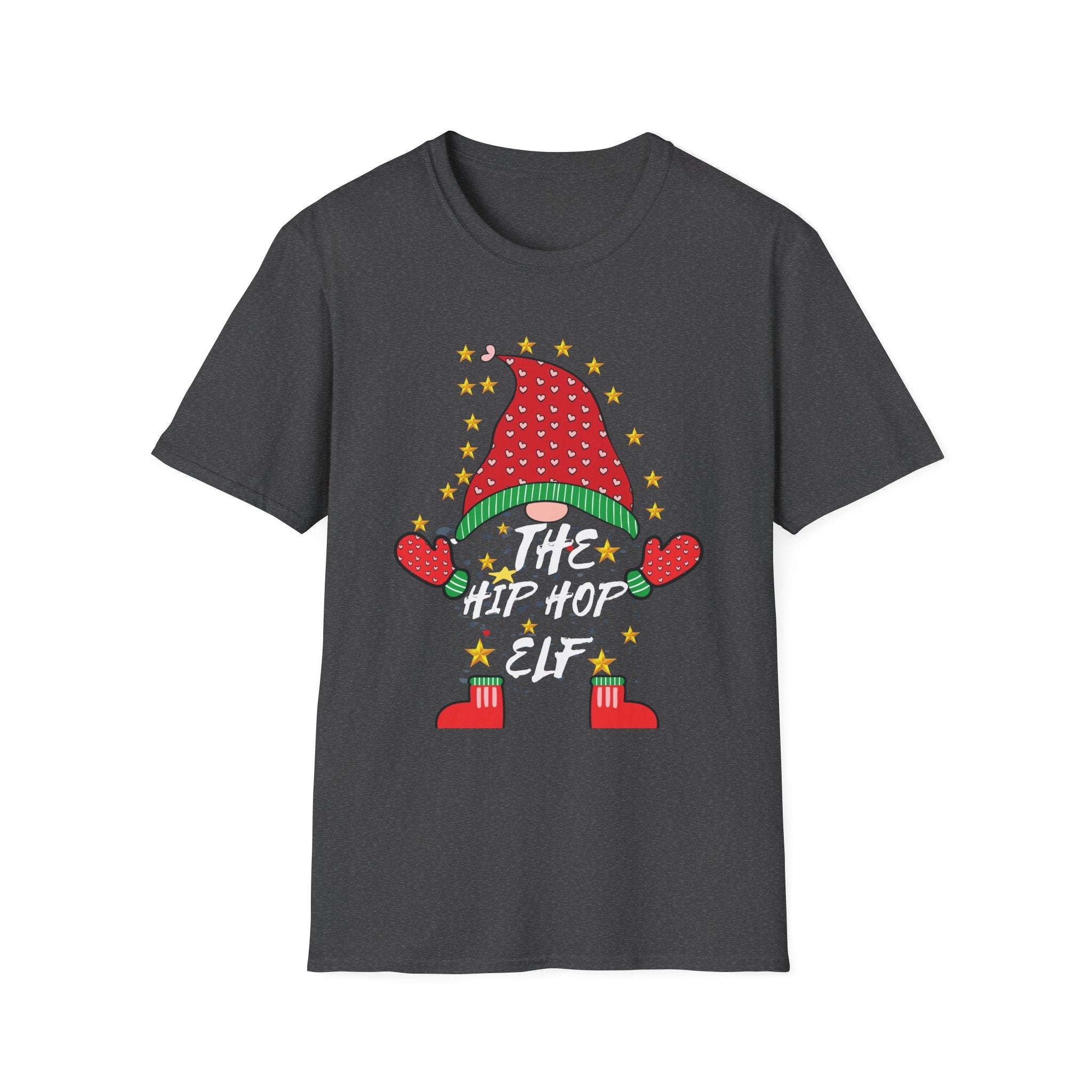 Hip Hop Elf Christmas T-Shirt | Unisex Holiday Tee, Fun T-Shirt, Unique Christmas Gift, Hip Hop Style, Festive Apparel