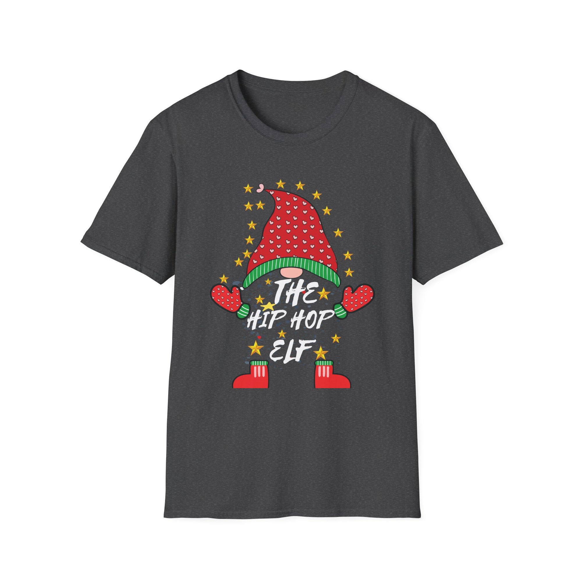 Hip Hop Elf Christmas T-Shirt | Unisex Holiday Tee, Fun T-Shirt, Unique Christmas Gift, Hip Hop Style, Festive Apparel