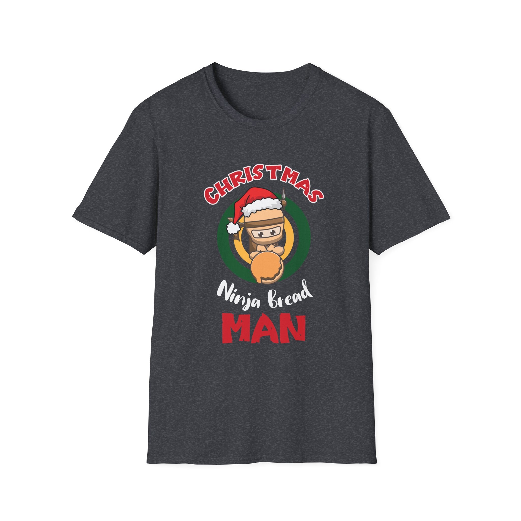 Christmas Ninja Bread Man T-Shirt, Holiday Shirt, Funny Christmas Tee, Unisex Christmas Apparel, Gift for Ninja Lovers
