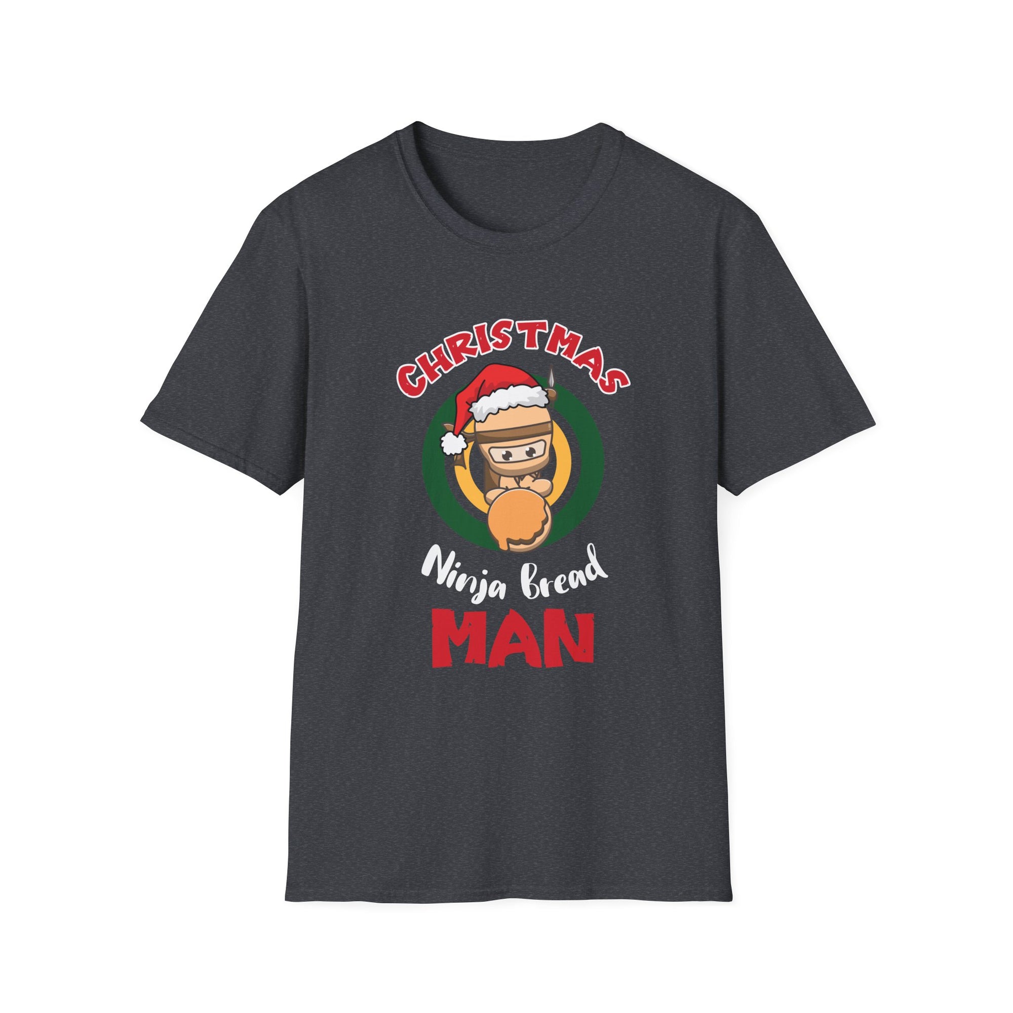 Christmas Ninja Bread Man T-Shirt, Holiday Shirt, Funny Christmas Tee, Unisex Christmas Apparel, Gift for Ninja Lovers
