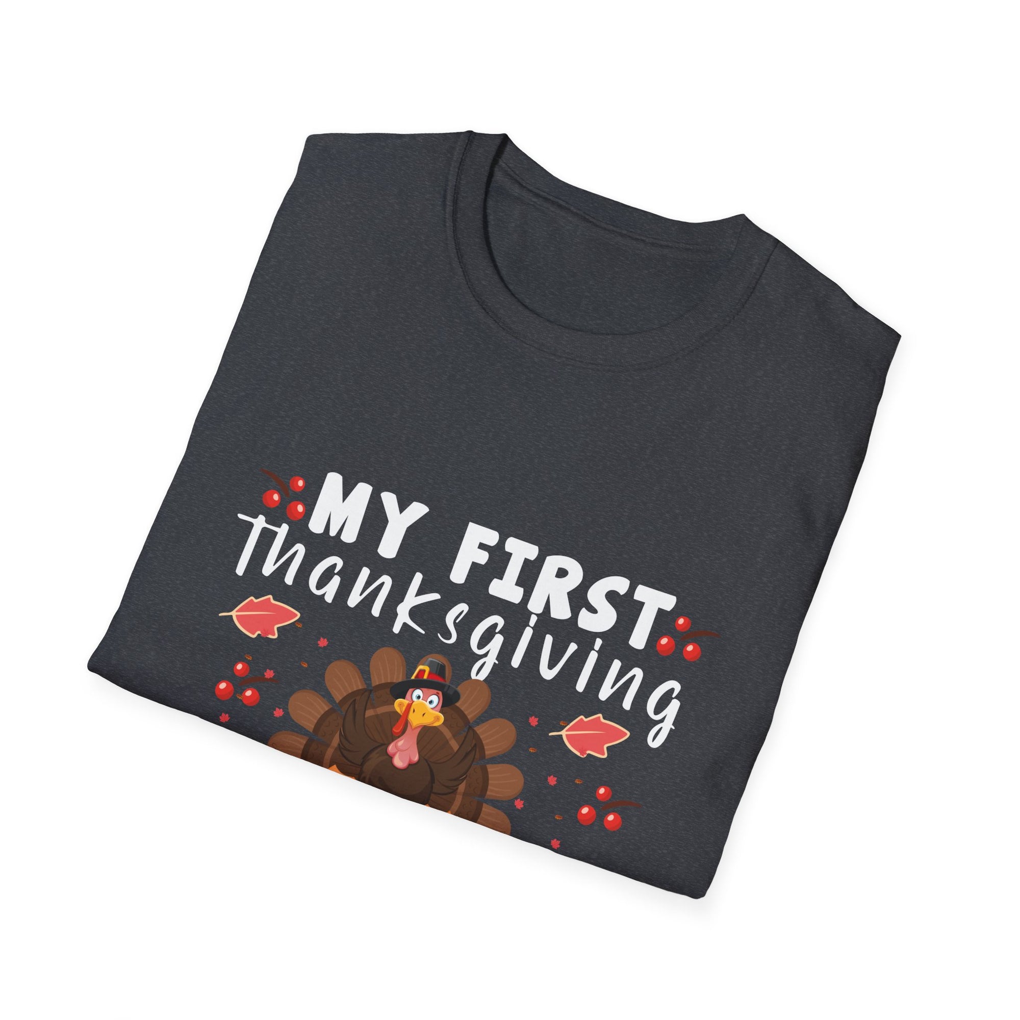 Unisex Thanksgiving T-Shirt - My First Thanksgiving as Mommy, Holiday Shirt, Family Celebration Top, Cute Fall Apparel, Gift for New Moms