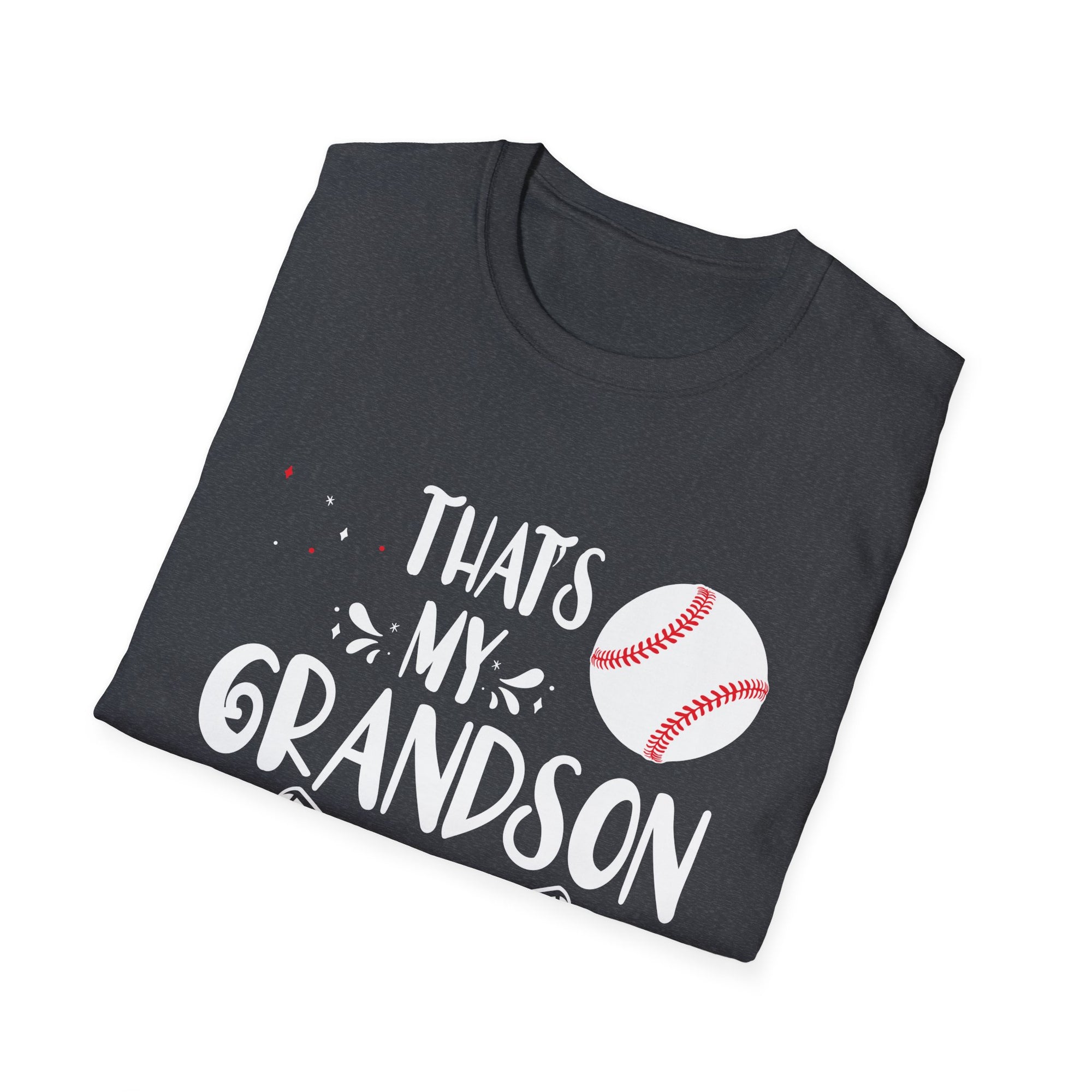 Baseball Grandson T-Shirt | Unisex Sports Tee for Proud Grandparents | Gift for Baseball Lovers, Family Reunion, Birthday, Sports Events