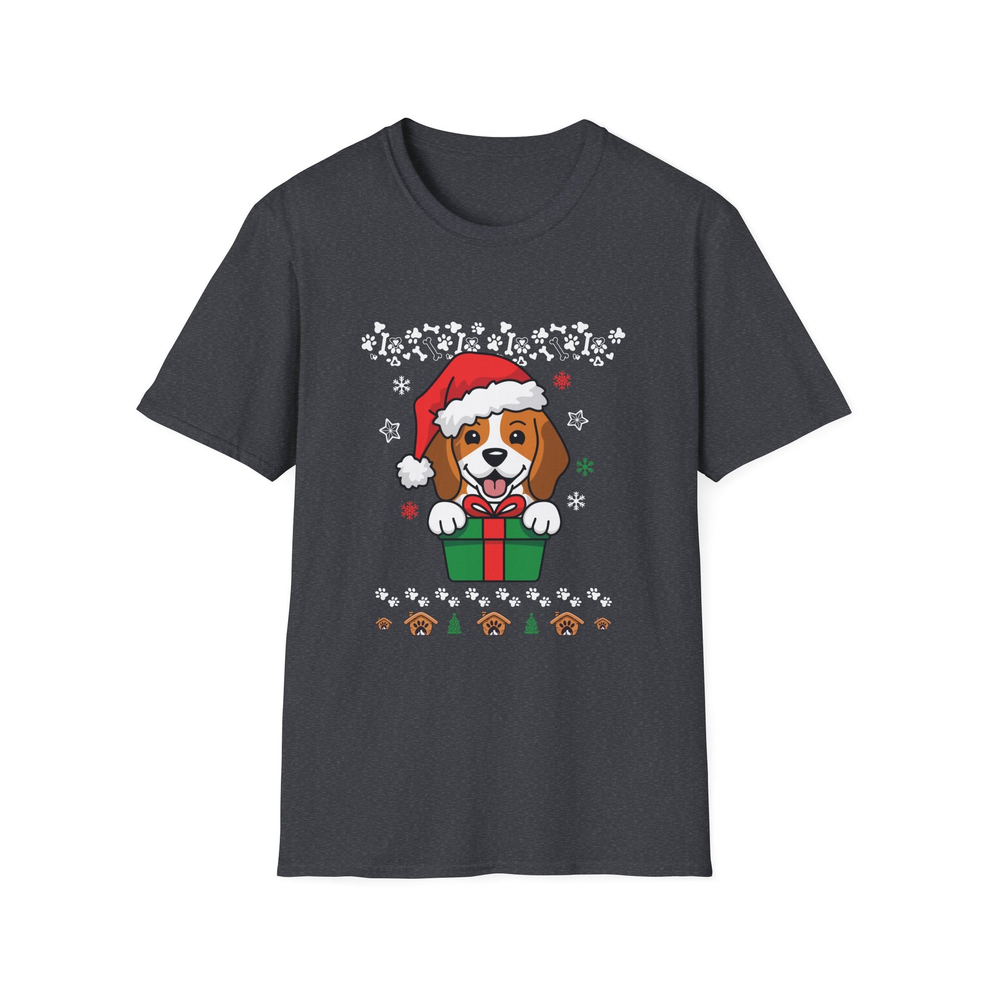 Festive Dog Christmas T-Shirt | Holiday Apparel, Dog Lover Gift, Unisex Tee, Ugly Sweater Alternative, Pet-Themed Clothing