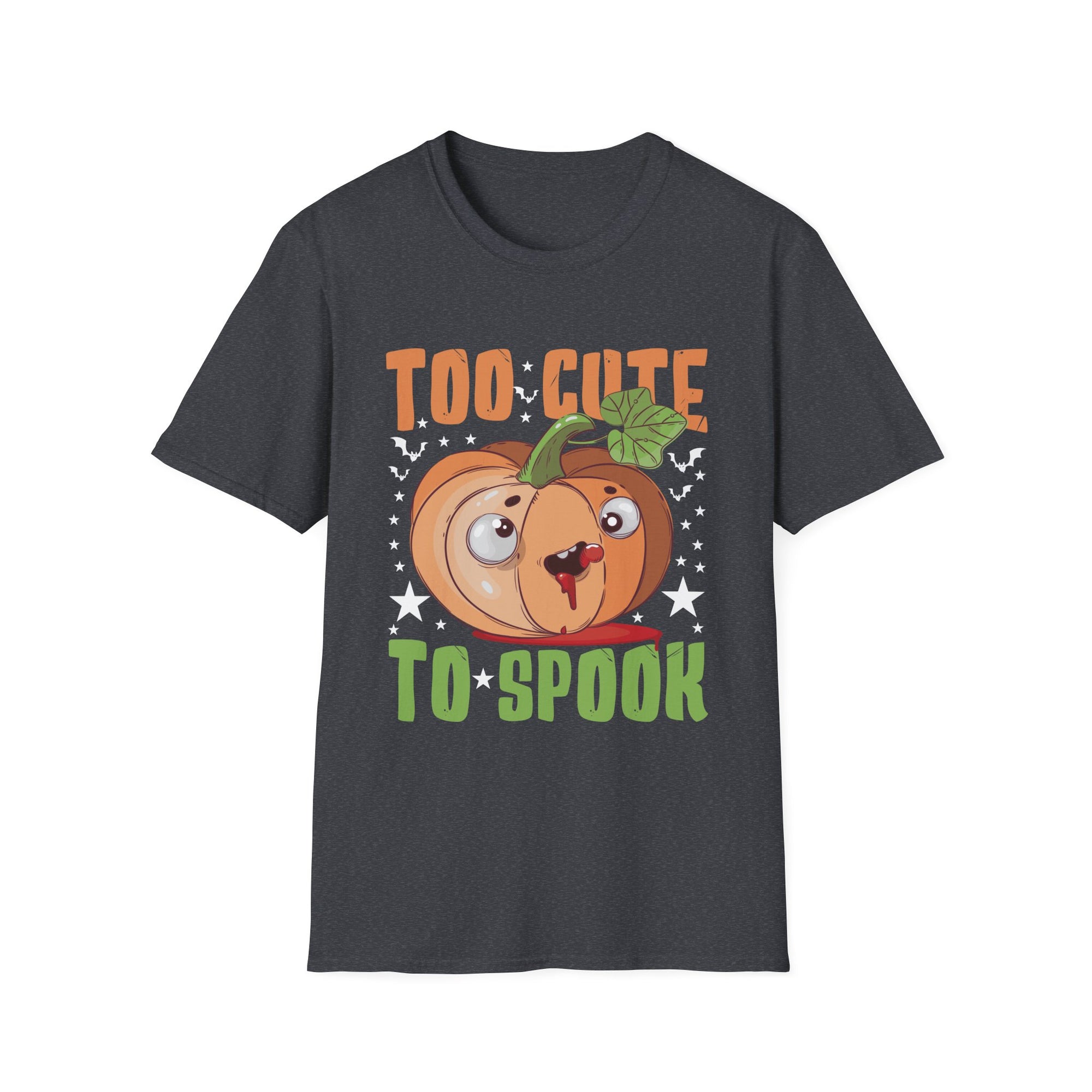 Too Cute to Spook Halloween T-Shirt, Funny Halloween Shirt, Unisex Graphic Tee, Cute Pumpkin Shirt, Spooky Season Apparel