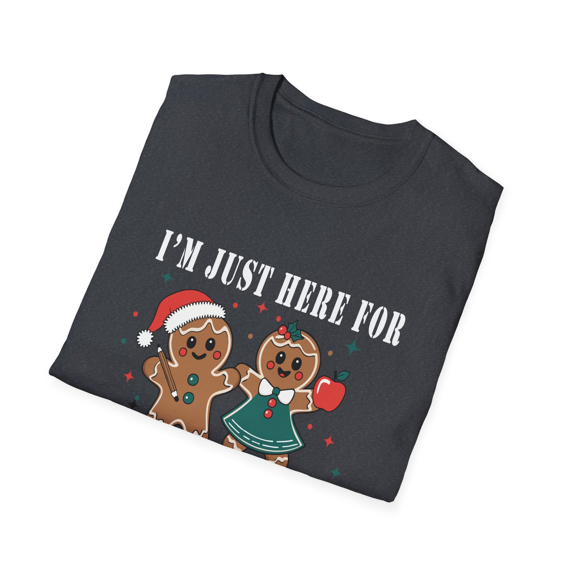 Gingerbread Cookie T-Shirt, Holiday Apparel, Christmas Gift, Cute Tees, Family Gatherings, Winter Celebrations