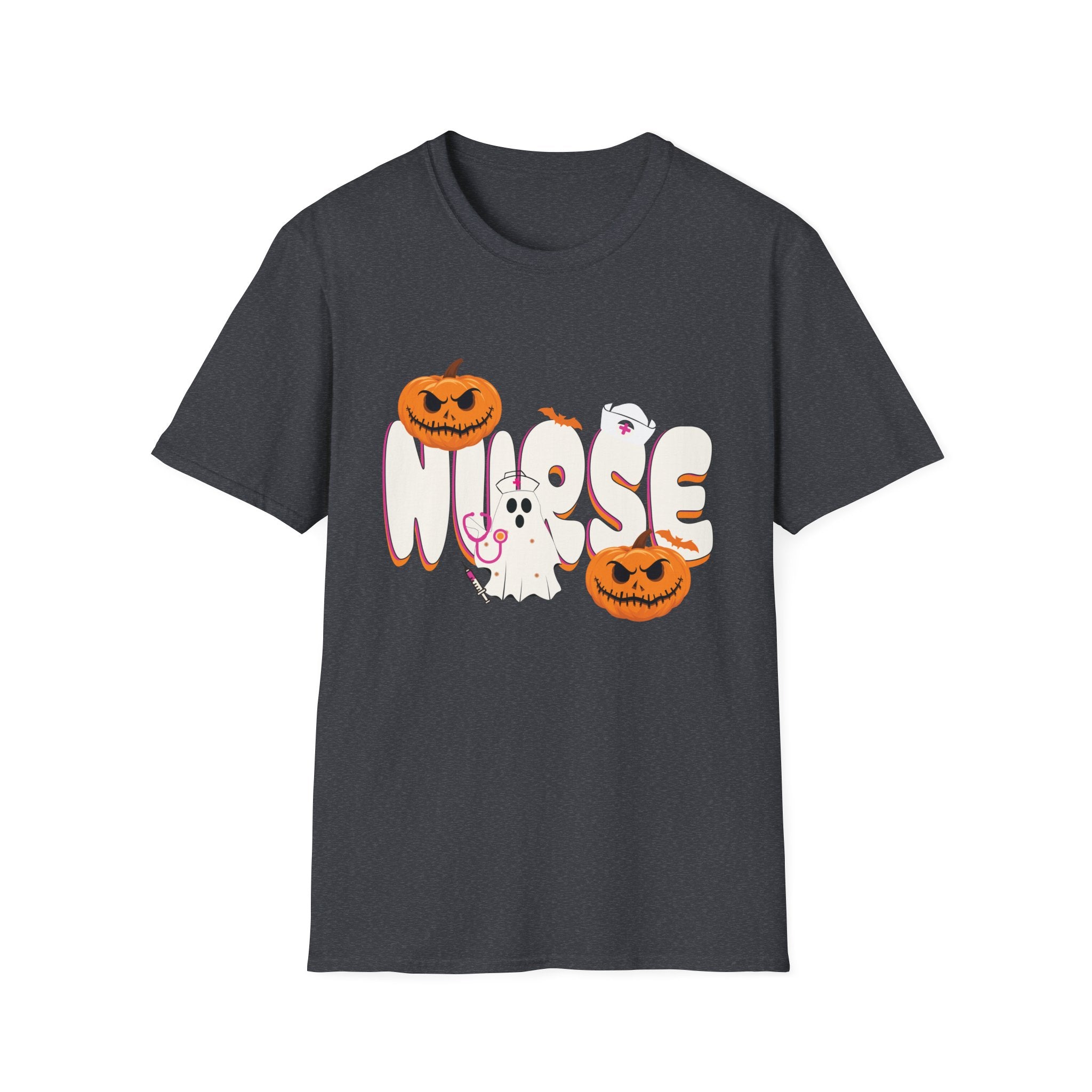 Spooky Ghost Moose T-Shirt, Halloween T-Shirt, Fall Fashion, Unisex Tee, Gift for Halloween Lovers, Cute Pumpkin Tee