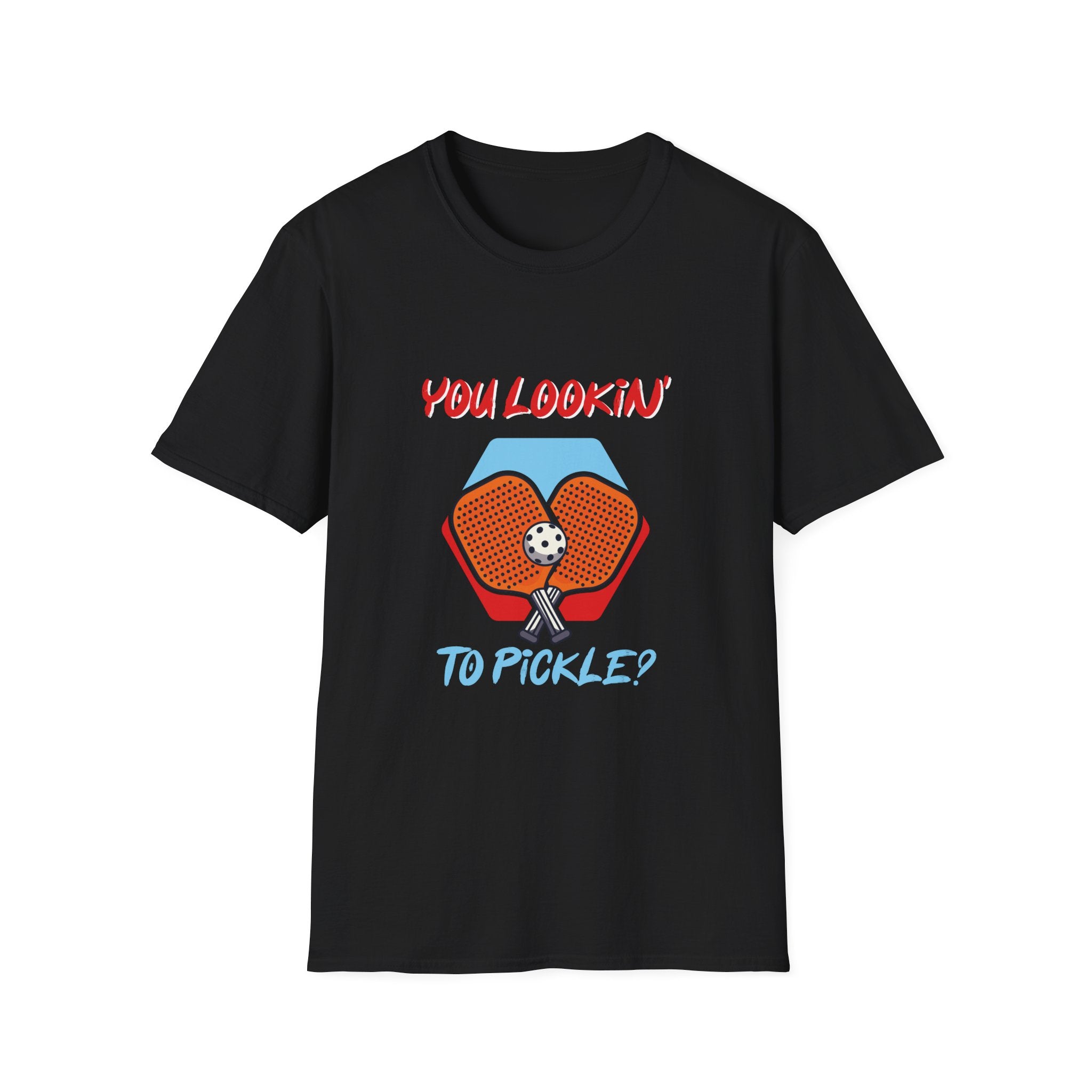 You Lookin' to Pickle? Unisex Softstyle T-Shirt | Fun Pickleball Tee, Sportswear, Gift for Athletes, Casual Style, Trendy Apparel