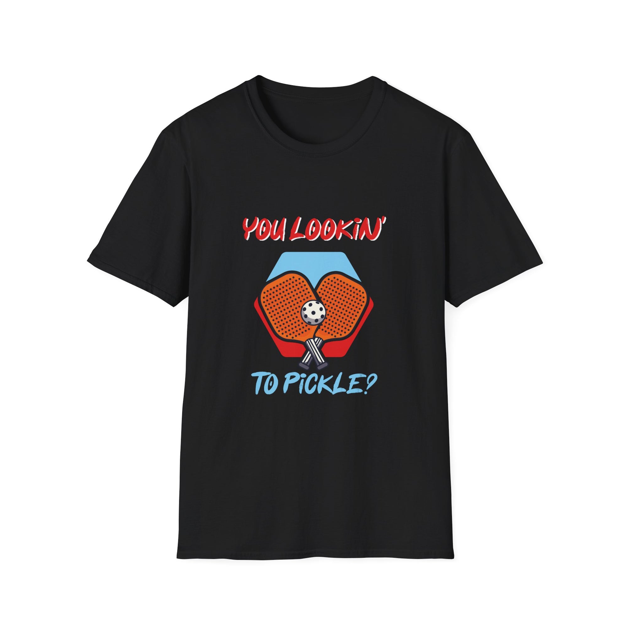 You Lookin' to Pickle? Unisex Softstyle T-Shirt | Fun Pickleball Tee, Sportswear, Gift for Athletes, Casual Style, Trendy Apparel