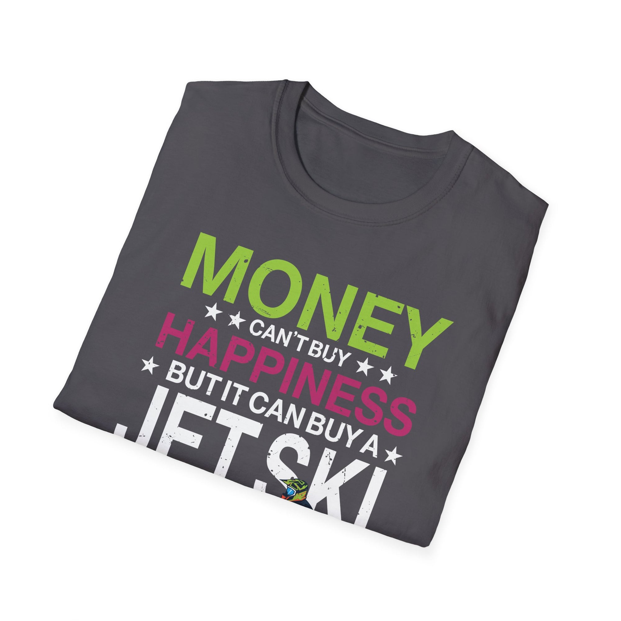 Jet-Ski Happiness Water Sports Design Unisex Softstyle T-Shirt