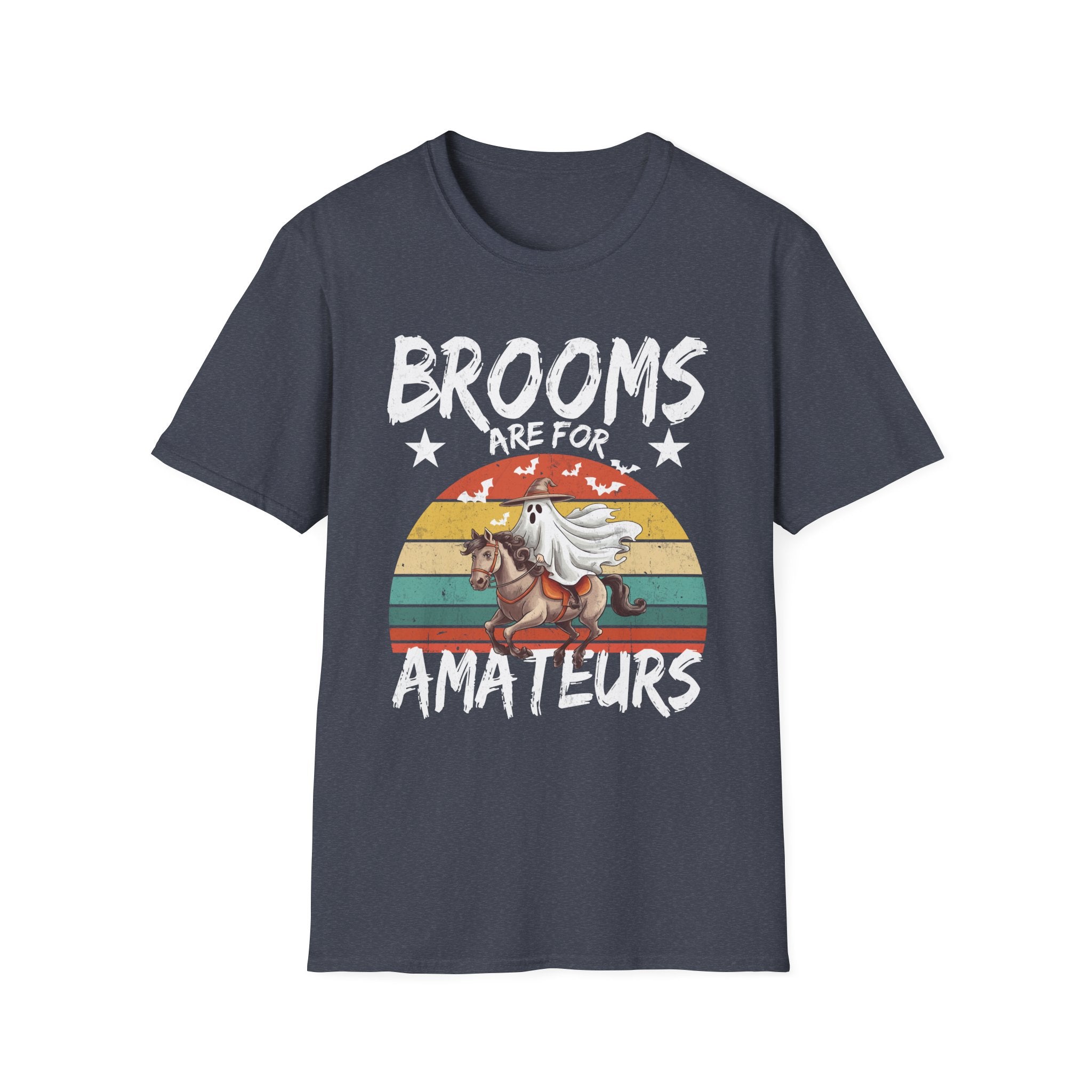 Halloween Unicorn T-Shirt, Funny Graphic Tee, Broom Riders, Gift for Unicorn Lovers, Unisex Softstyle Tee