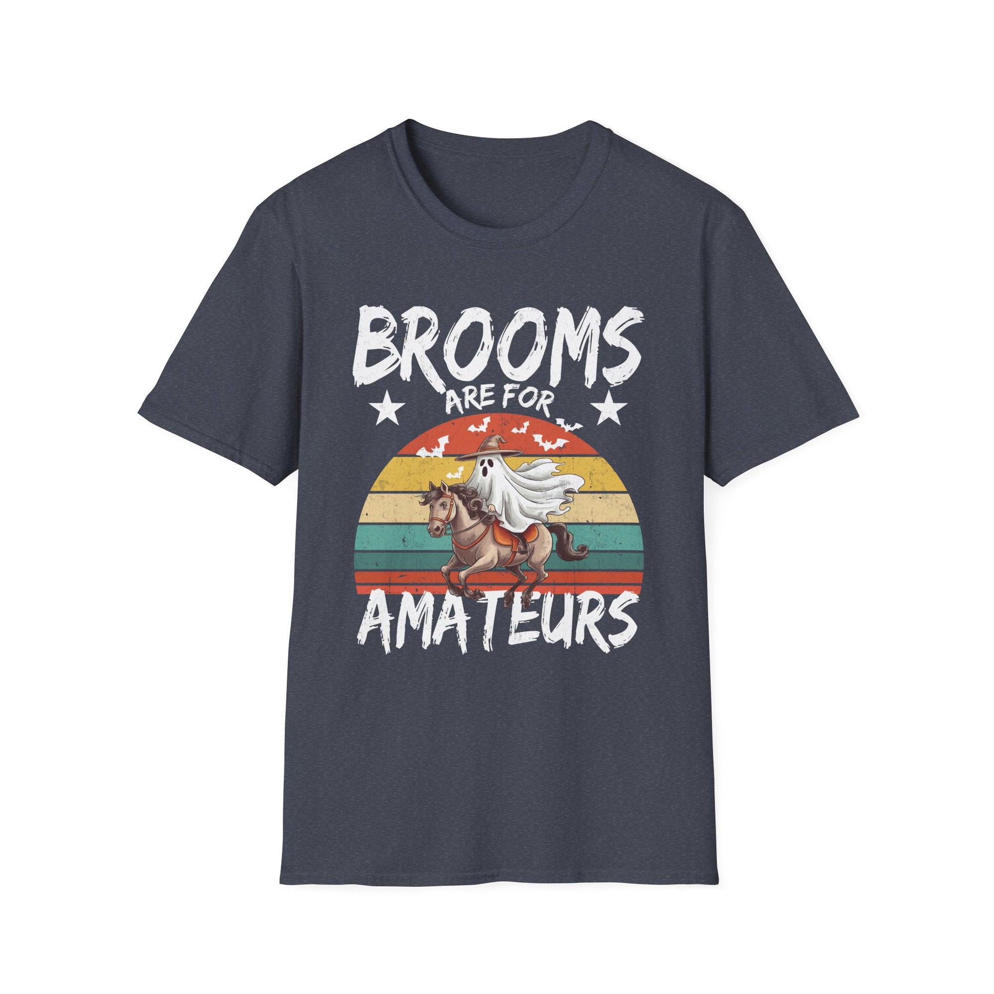 Halloween Unicorn T-Shirt, Funny Graphic Tee, Broom Riders, Gift for Unicorn Lovers, Unisex Softstyle Tee