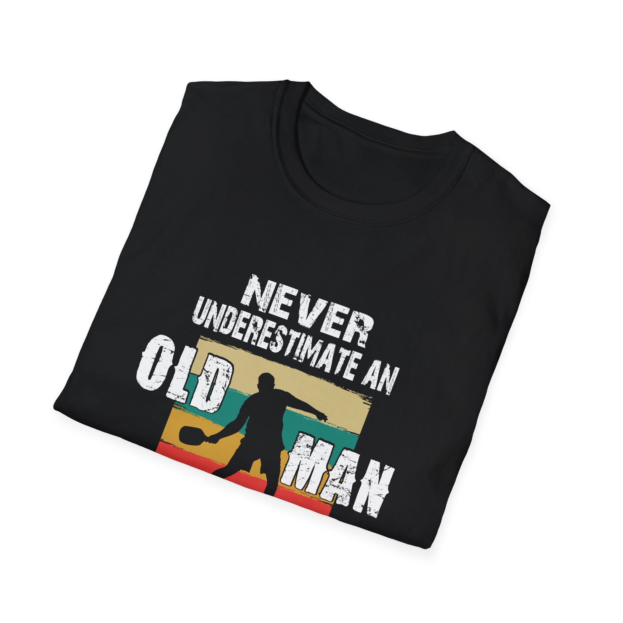 Never Underestimate an Old Man with a Pickleball Paddle T-Shirt, Funny Pickleball Shirt, Gift for Dad, Sports Humor Tee, Pickleball [...]
