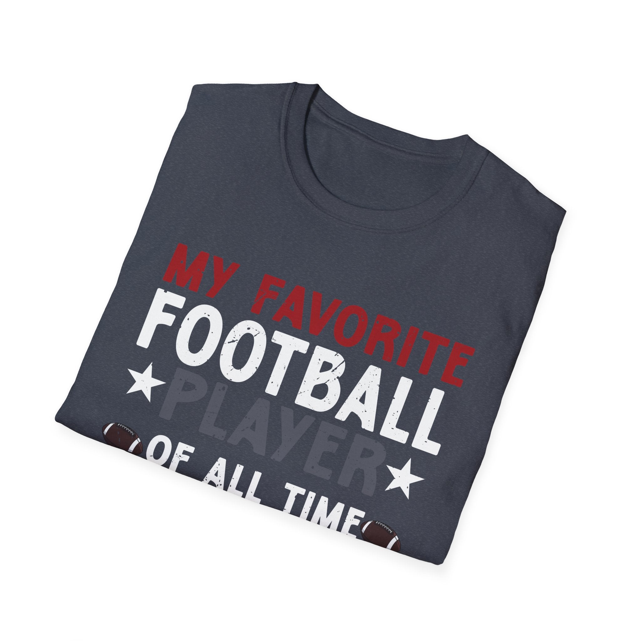 Dad's Favorite Football Player T-Shirt | Unisex Softstyle Tee, Sports Dad Gift, Father's Day Apparel, Game Day Shirt, Football Lover Gift