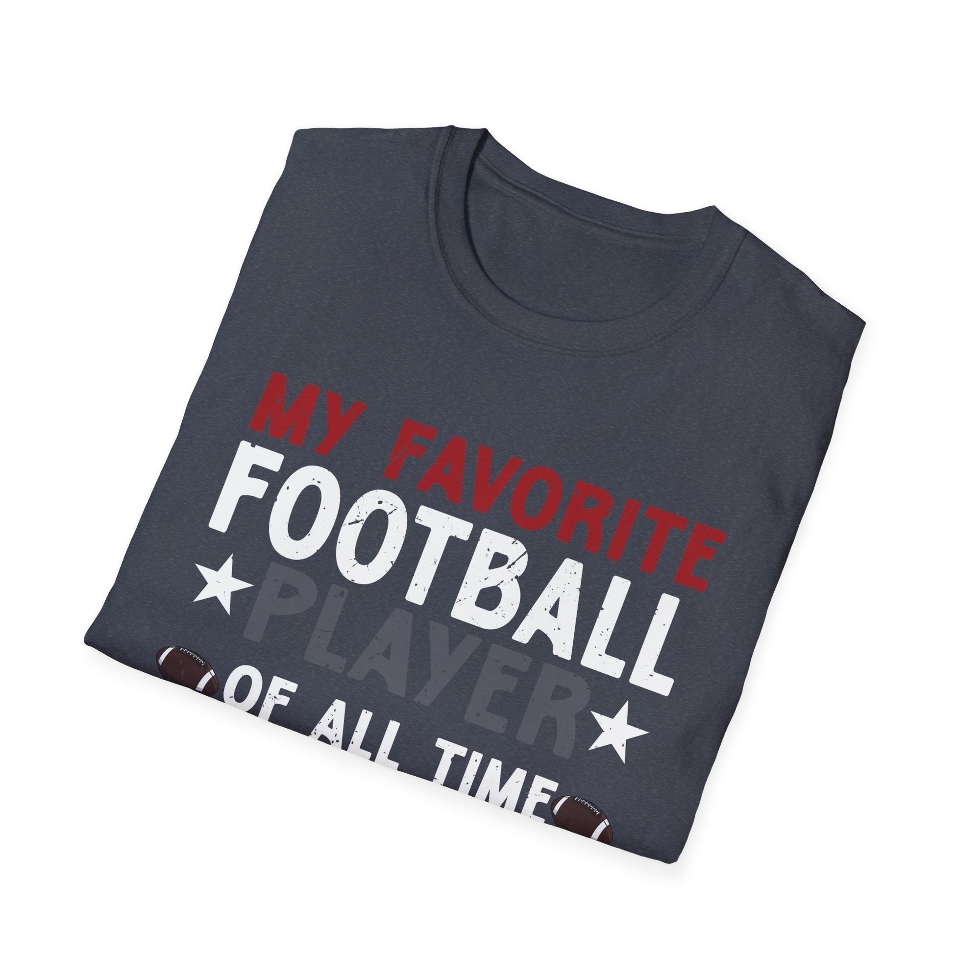 Dad's Favorite Football Player T-Shirt | Unisex Softstyle Tee, Sports Dad Gift, Father's Day Apparel, Game Day Shirt, Football Lover Gift