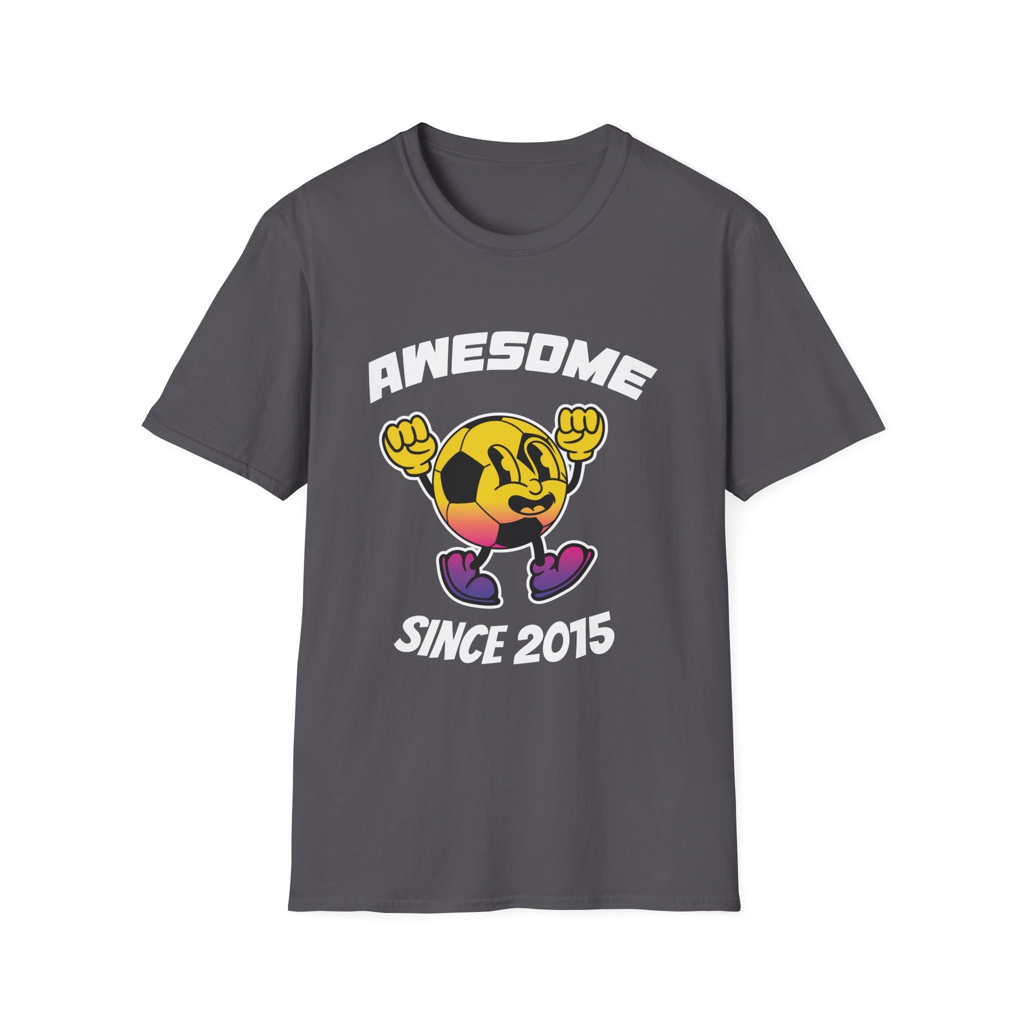 Awesome Since 2015 T-Shirt, Unisex Graphic Tee, Fun Casual Wear, Gift for Friends, Trendy Apparel, Birthday Celebration Shirt