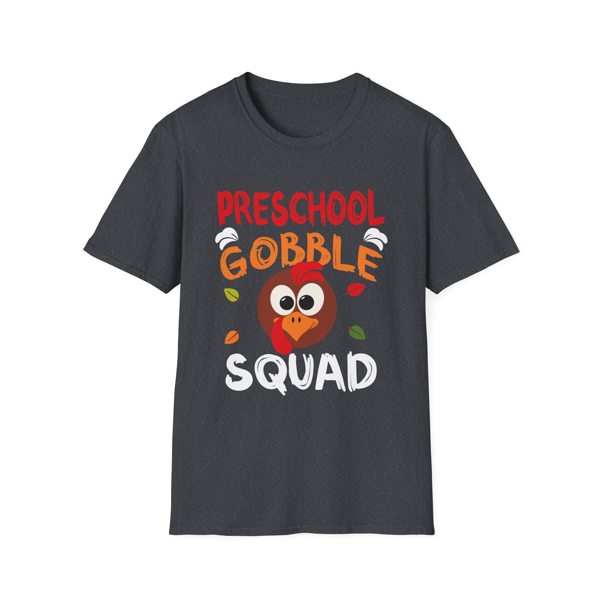 Thanksgiving Preschool Gobble Squad T-Shirt, Holiday Tee, Turkey Shirt, Family Gatherings, Autumn Apparel, Kids Fun Wear