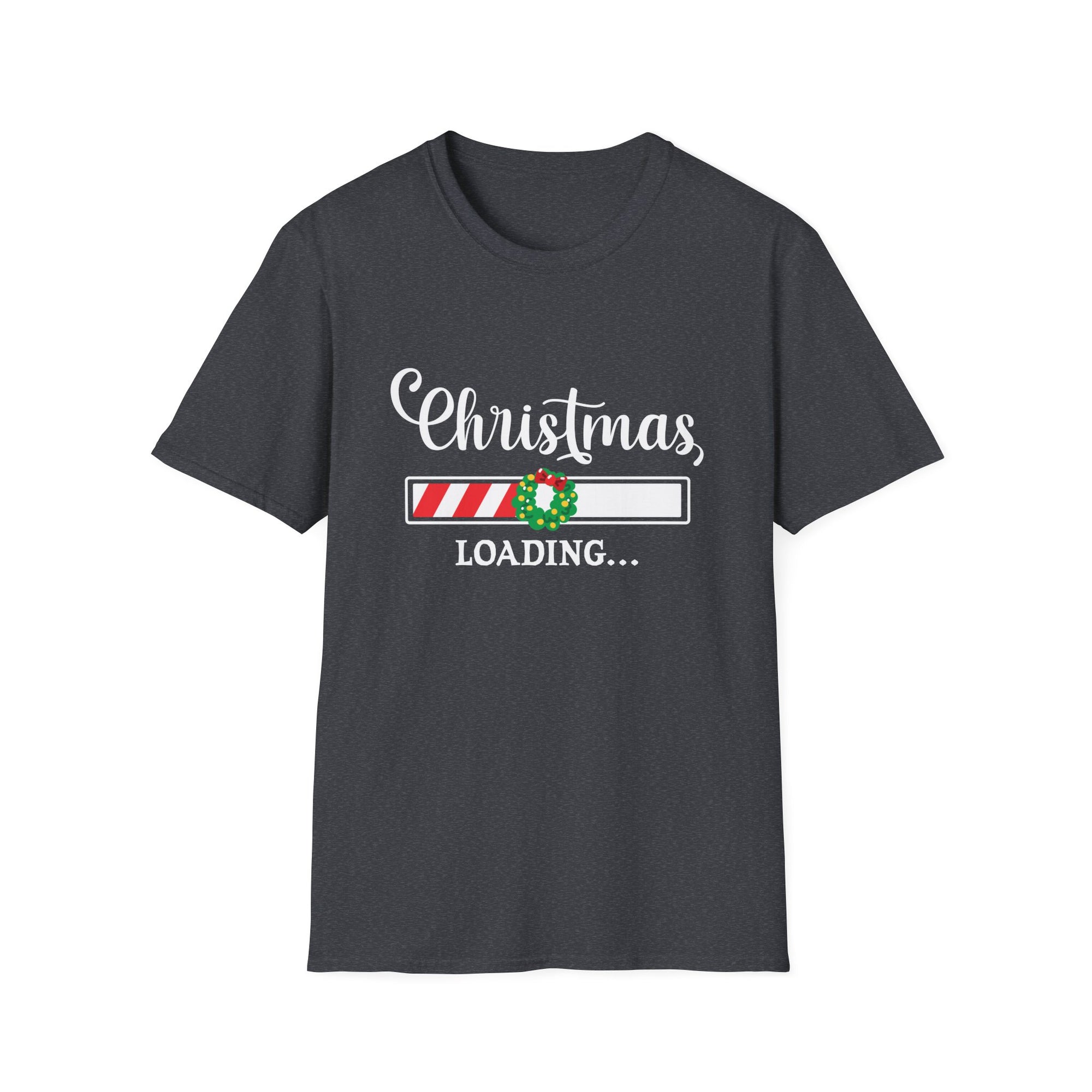 Christmas Loading Unisex Softstyle T-Shirt, Festive Tee, Holiday Apparel, Gift for Him/Her, Cute Christmas Shirt