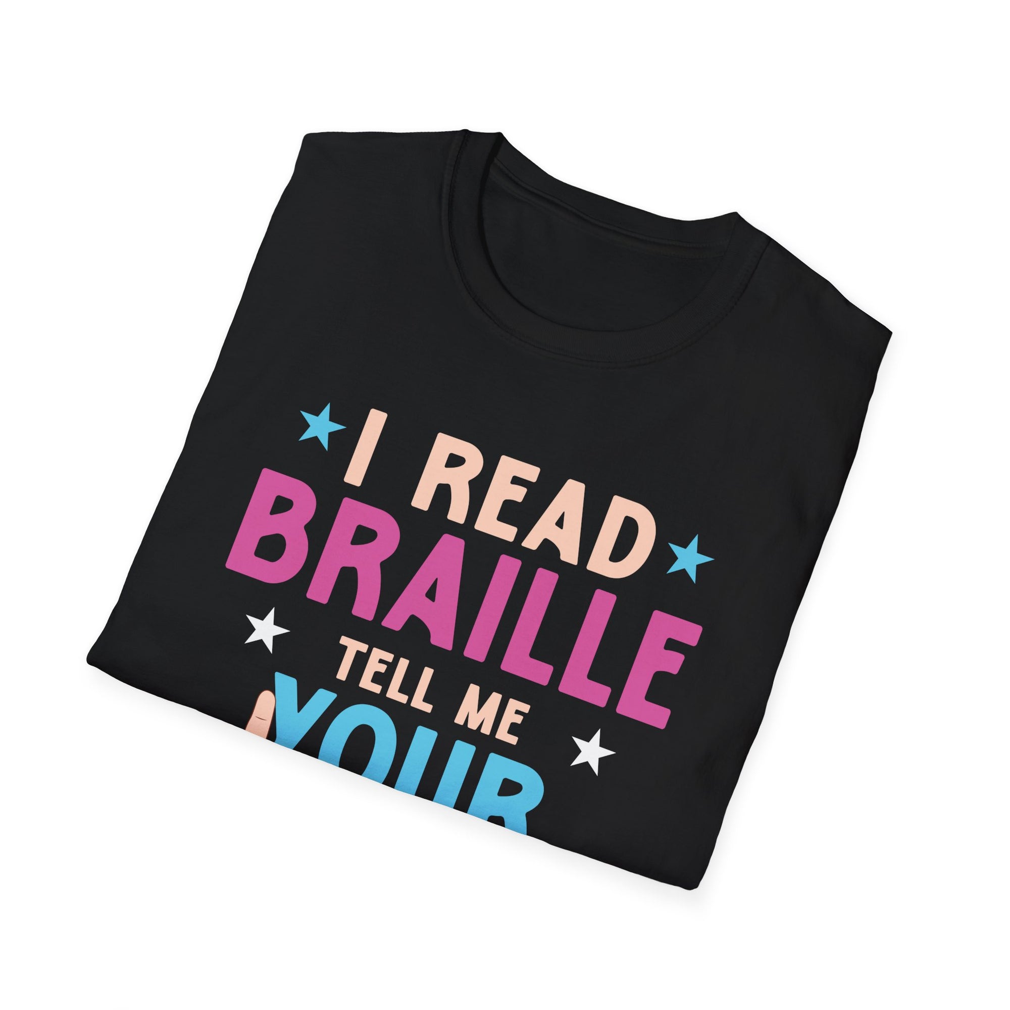 Braille Awareness T-Shirt - I Read Braille Tell Me Your Superpower, Inclusive Gift, Disability Awareness, Advocacy Shirt, Empowerment Top