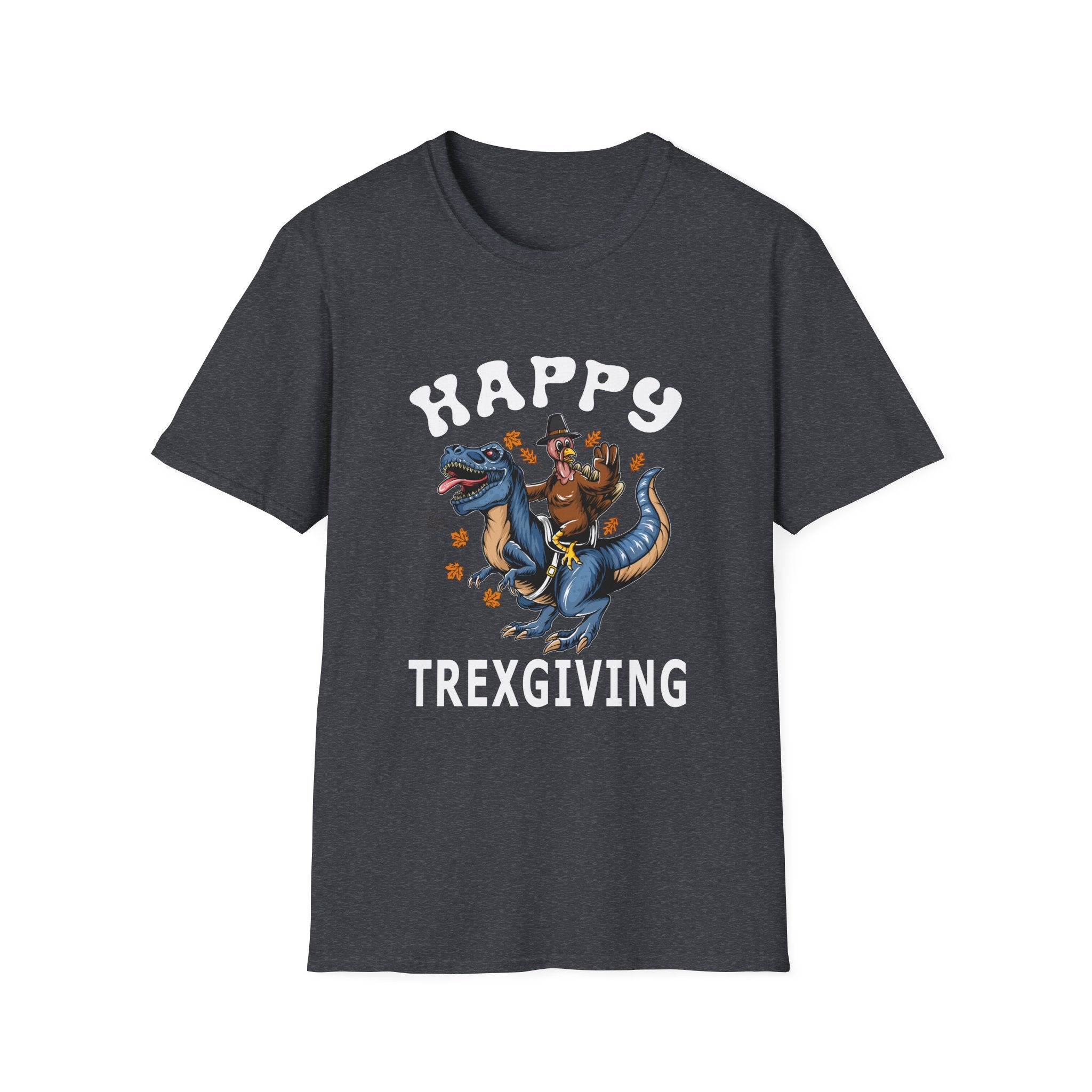 Happy Trexgiving T-Shirt, Dinosaur Tee, Unisex Graphic Shirt, Funny Holiday Shirt, Thanksgiving Gift, Casual Wear