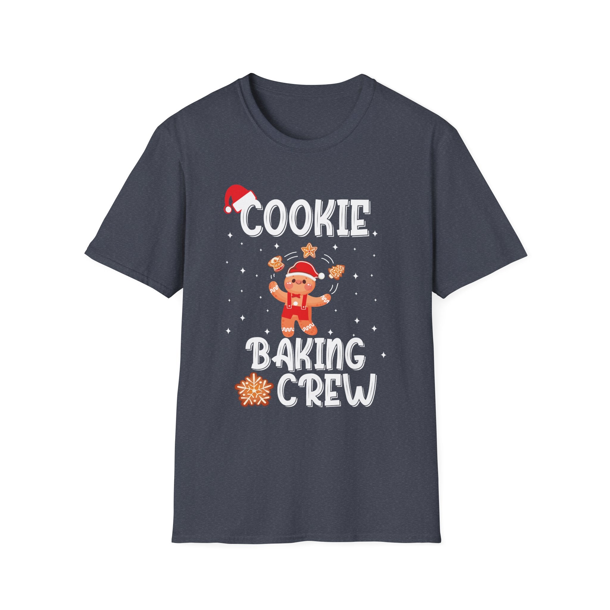 Cookie Baking Crew T-Shirt, Unisex Baking Tee, Holiday Gift, Christmas Shirt, Cute Baking Apparel, Family Matching Outfit