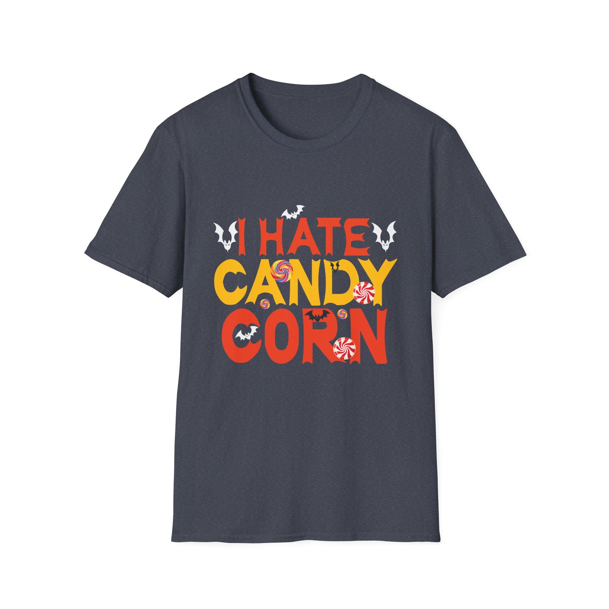 Halloween Humorous Unisex T-Shirt, Funny Candy Corn Hate Tee, Halloween Party Outfit, Trick or Treat Shirt, Spooky Season Apparel