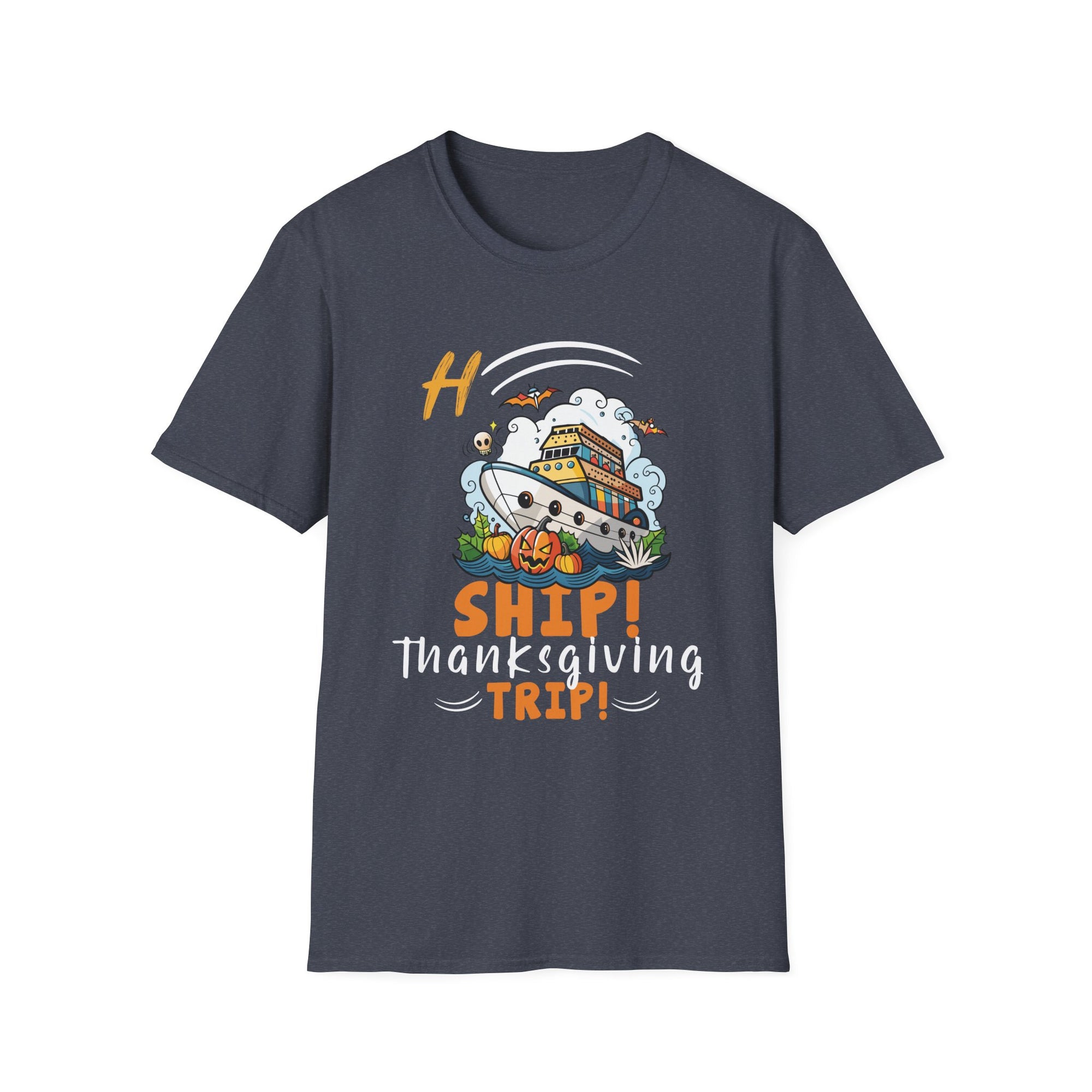 Thanksgiving Ship Trip T-Shirt, Unisex Graphic Tee, Fall Holiday Apparel, Cute Family Gathering Gift, Seasonal T-Shirt