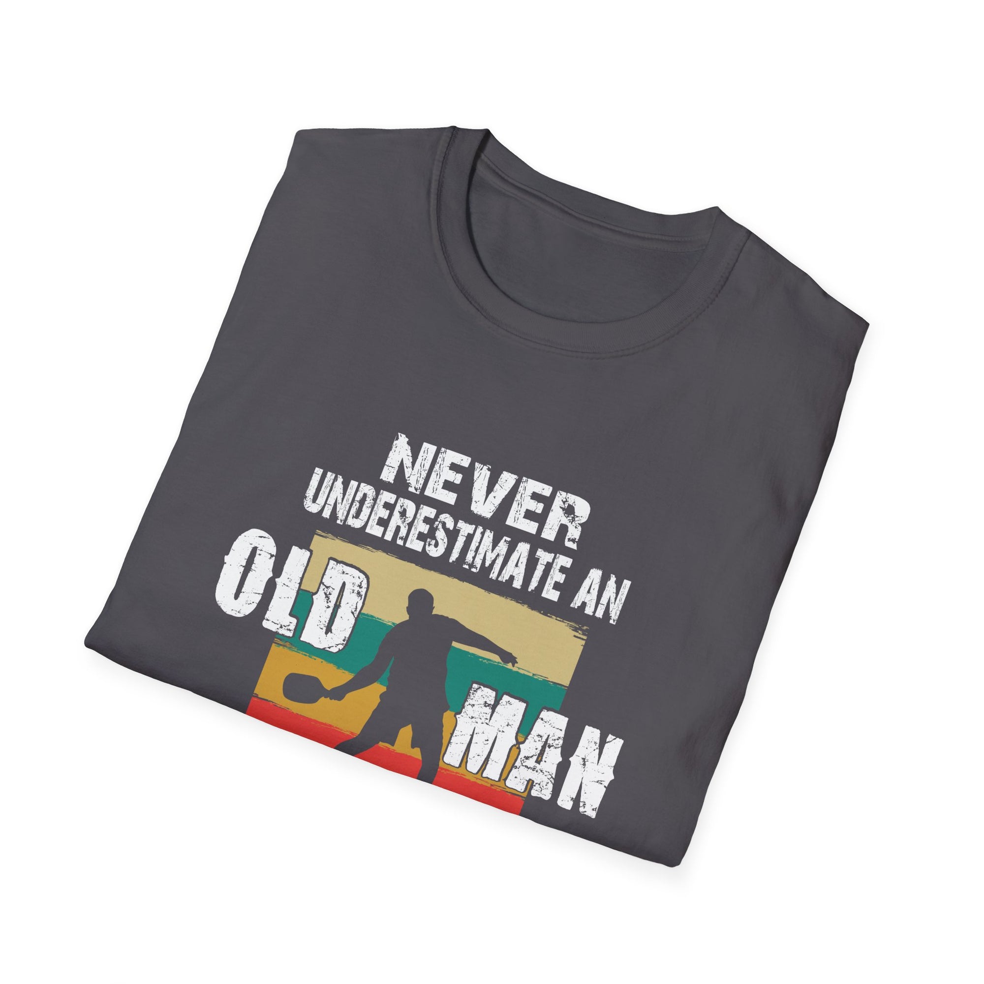 Never Underestimate an Old Man with a Pickleball Paddle T-Shirt, Funny Pickleball Shirt, Gift for Dad, Sports Humor Tee, Pickleball [...]