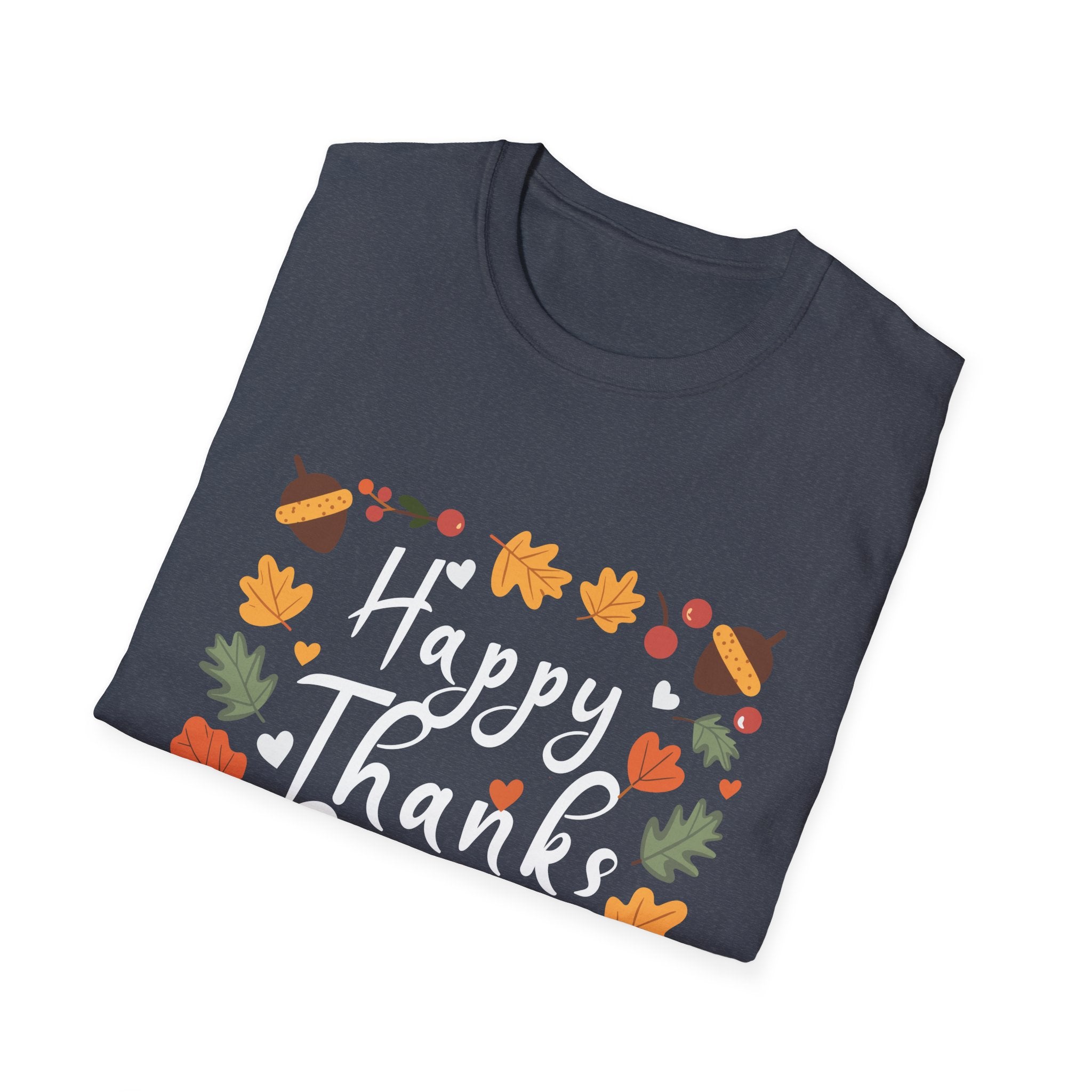 Thanksgiving Celebration T-Shirt - Unisex Softstyle Tee, Fall Apparel, Holiday Gift, Autumn Fashion, Family Gathering Shirt