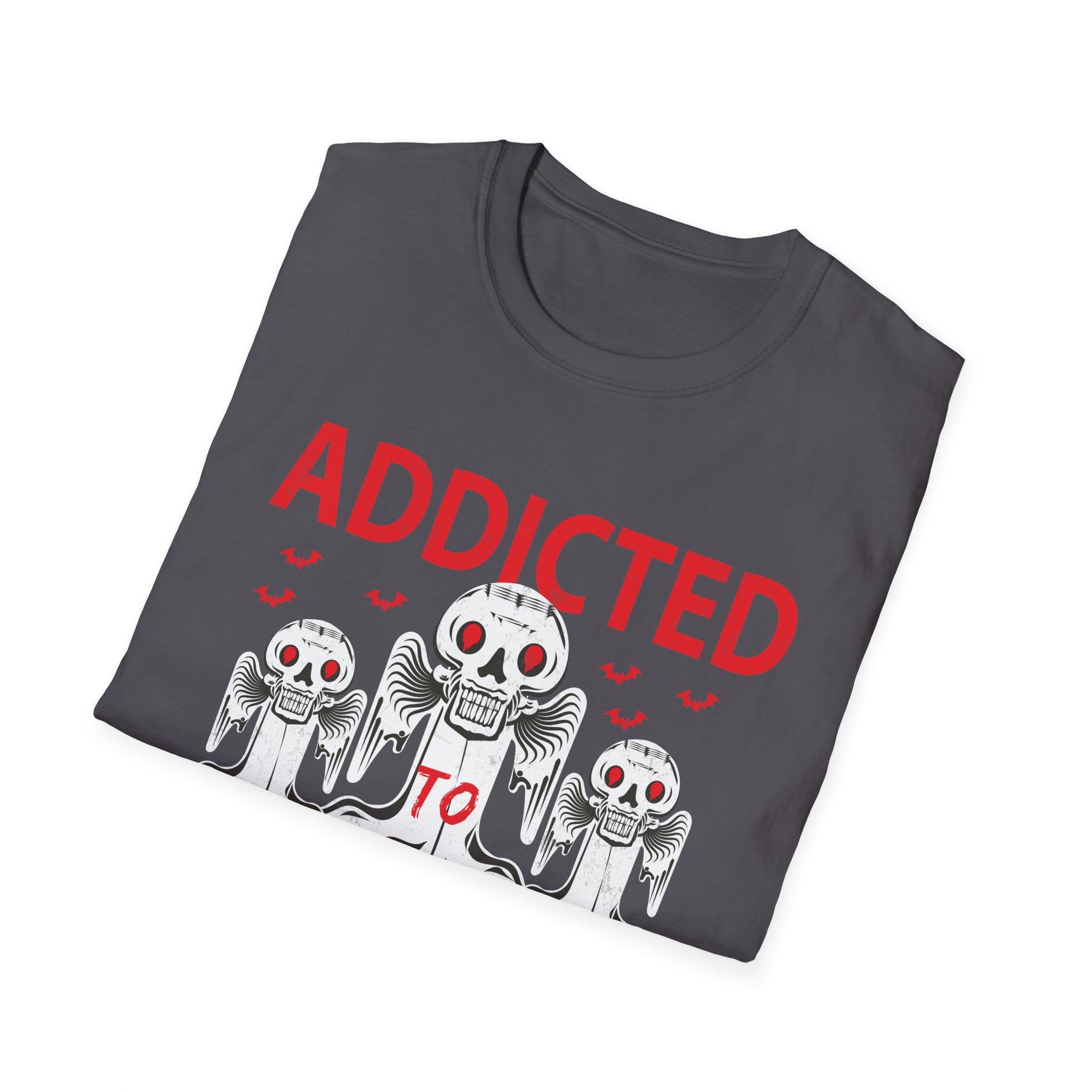 Addicted to Horror Movies Unisex T-Shirt | Perfect for Movie Lovers, Halloween, Gifts, Horror Fans, Casual Wear