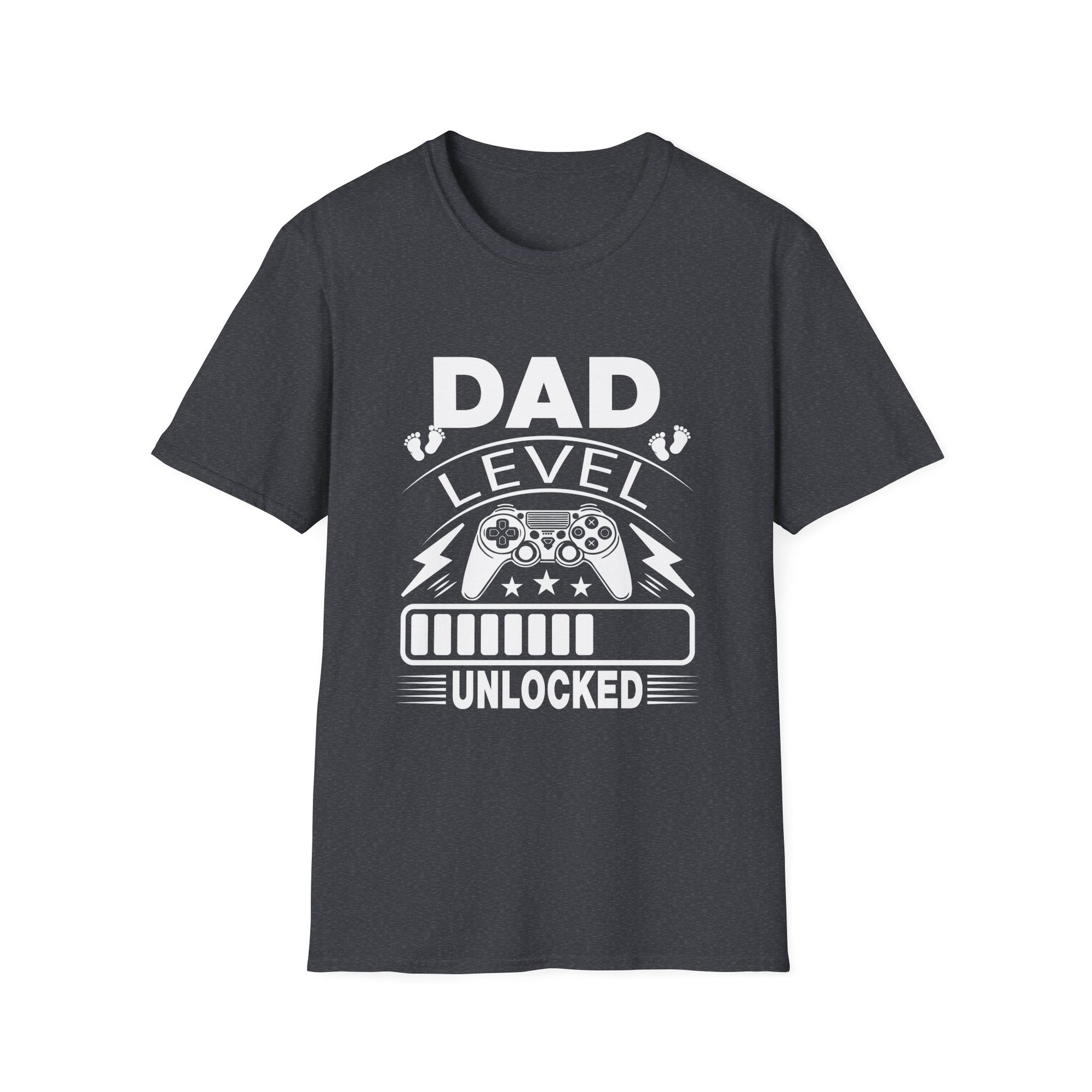 Dad Level Unlocked T-Shirt, Father's Day Gift, Video Game Dad Tee, Unisex Graphic Shirt, Gaming Apparel
