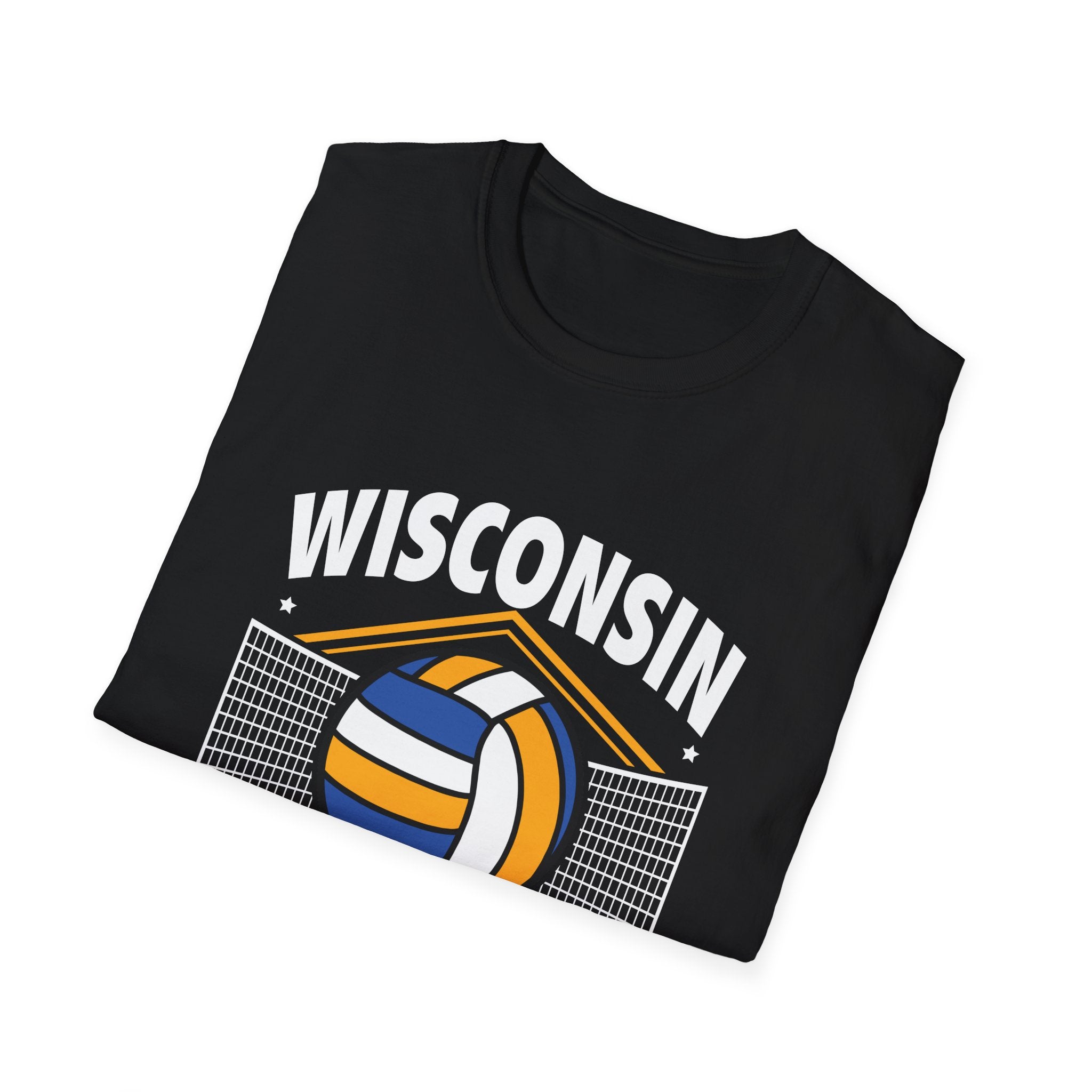Wisconsin Volleyball Unisex T-Shirt | Sporty Tee, Team Apparel, Gift for Players, Fan Shirt, Game Day Top, Volleyball Lover Gift