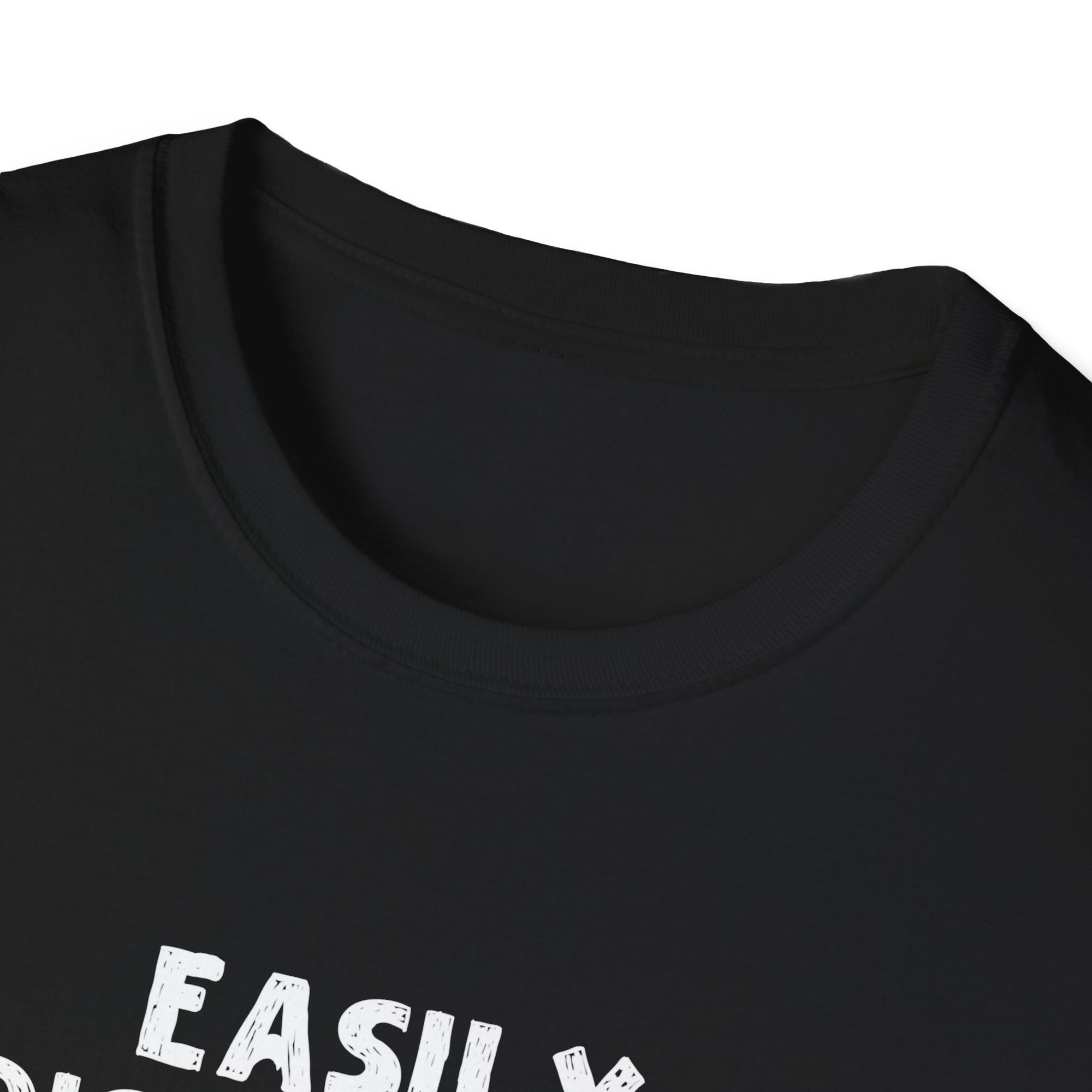 Easily Distracted by Cats and Books - Funny Cat & Book Lover Unisex Softstyle T-Shirt