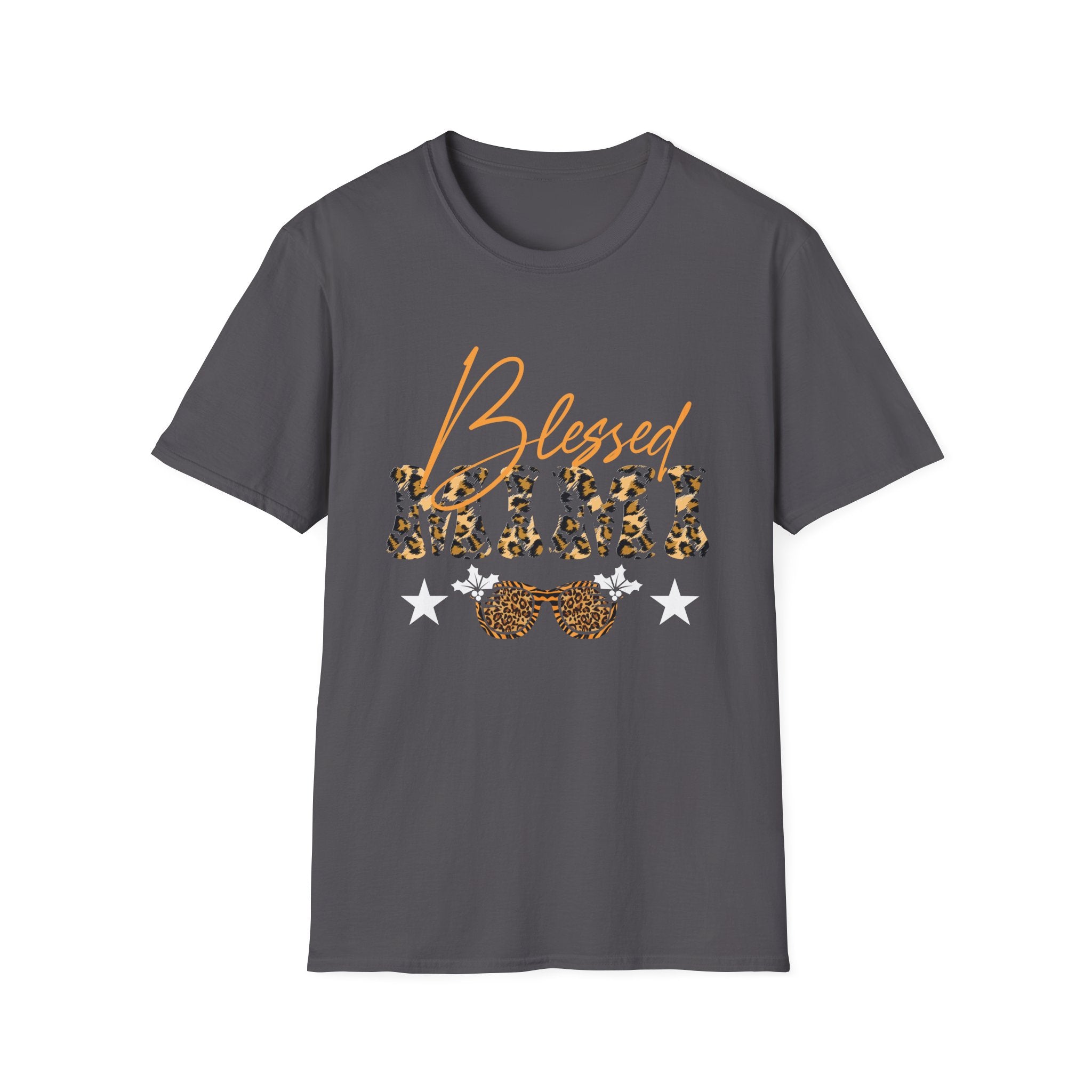 Blessed Leopard Print Unisex T-Shirt, Faith-Based Gift, Motivational Top, Everyday Wear, Spiritual Apparel