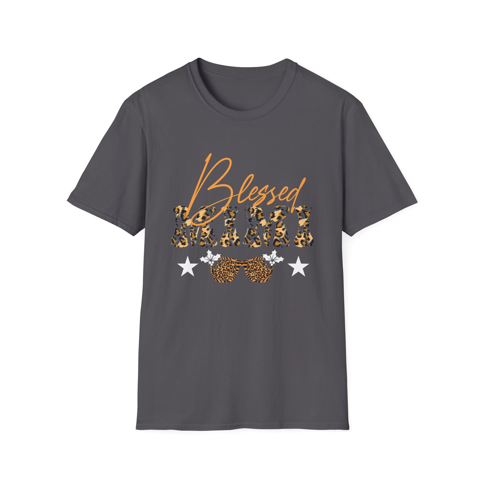 Blessed Leopard Print Unisex T-Shirt, Faith-Based Gift, Motivational Top, Everyday Wear, Spiritual Apparel