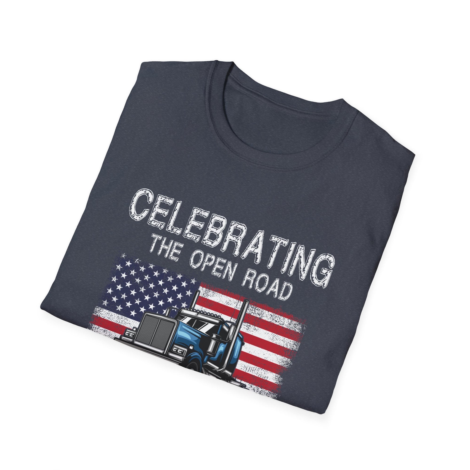 Open Road Celebrating Unisex T-Shirt - Perfect Gift for Truck Drivers, Road Trip Lovers, Independence Day, Adventure Seekers, and [...]