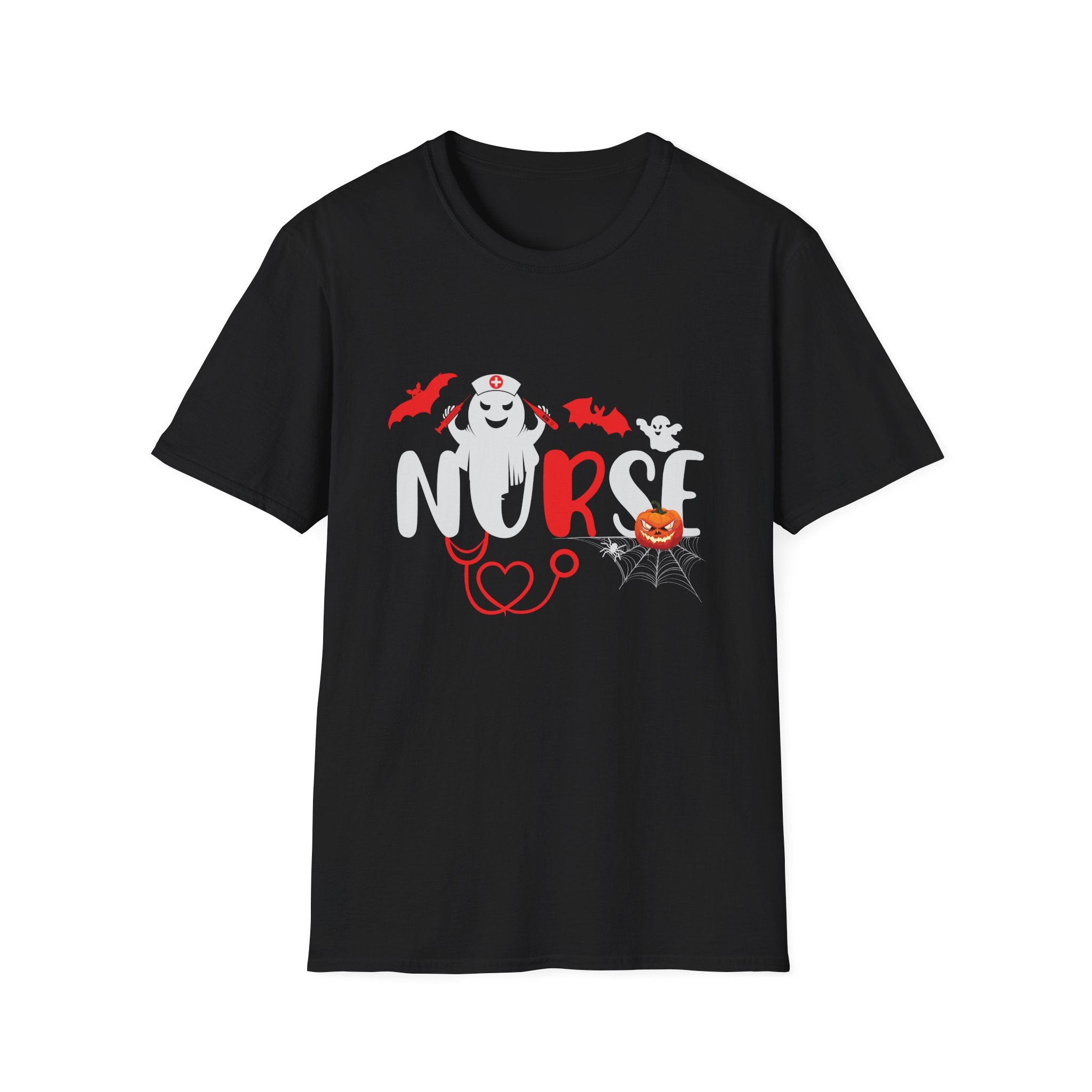 Halloween Nurse T-Shirt, Unisex Nurse Shirt, Spooky Healthcare Tee, Halloween Costume, Medical Themed Gift