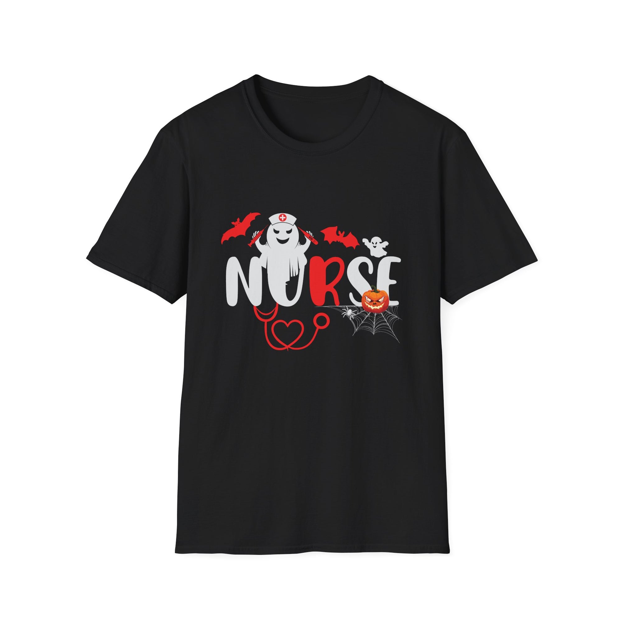 Halloween Nurse T-Shirt, Unisex Nurse Shirt, Spooky Healthcare Tee, Halloween Costume, Medical Themed Gift