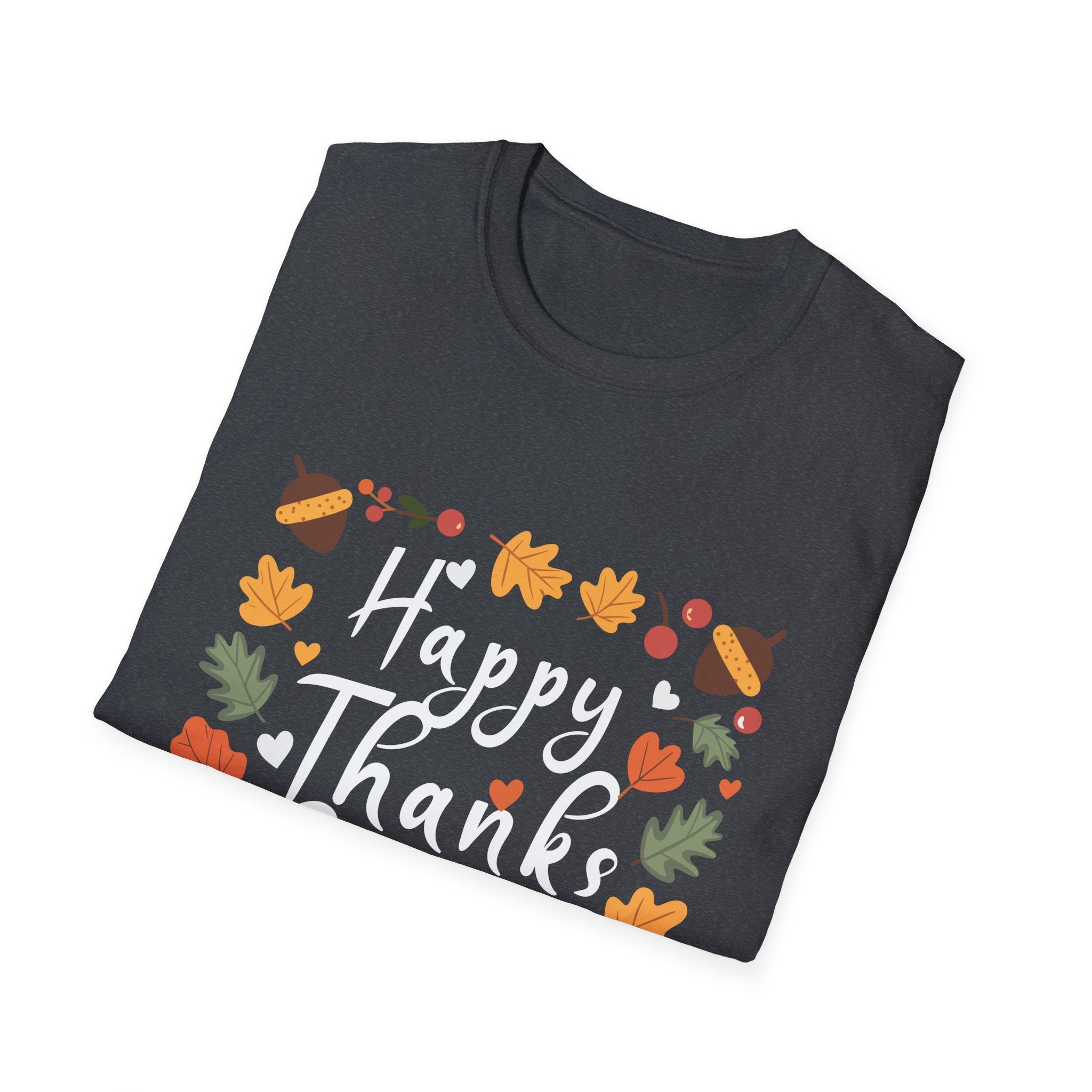 Thanksgiving Celebration T-Shirt - Unisex Softstyle Tee, Fall Apparel, Holiday Gift, Autumn Fashion, Family Gathering Shirt