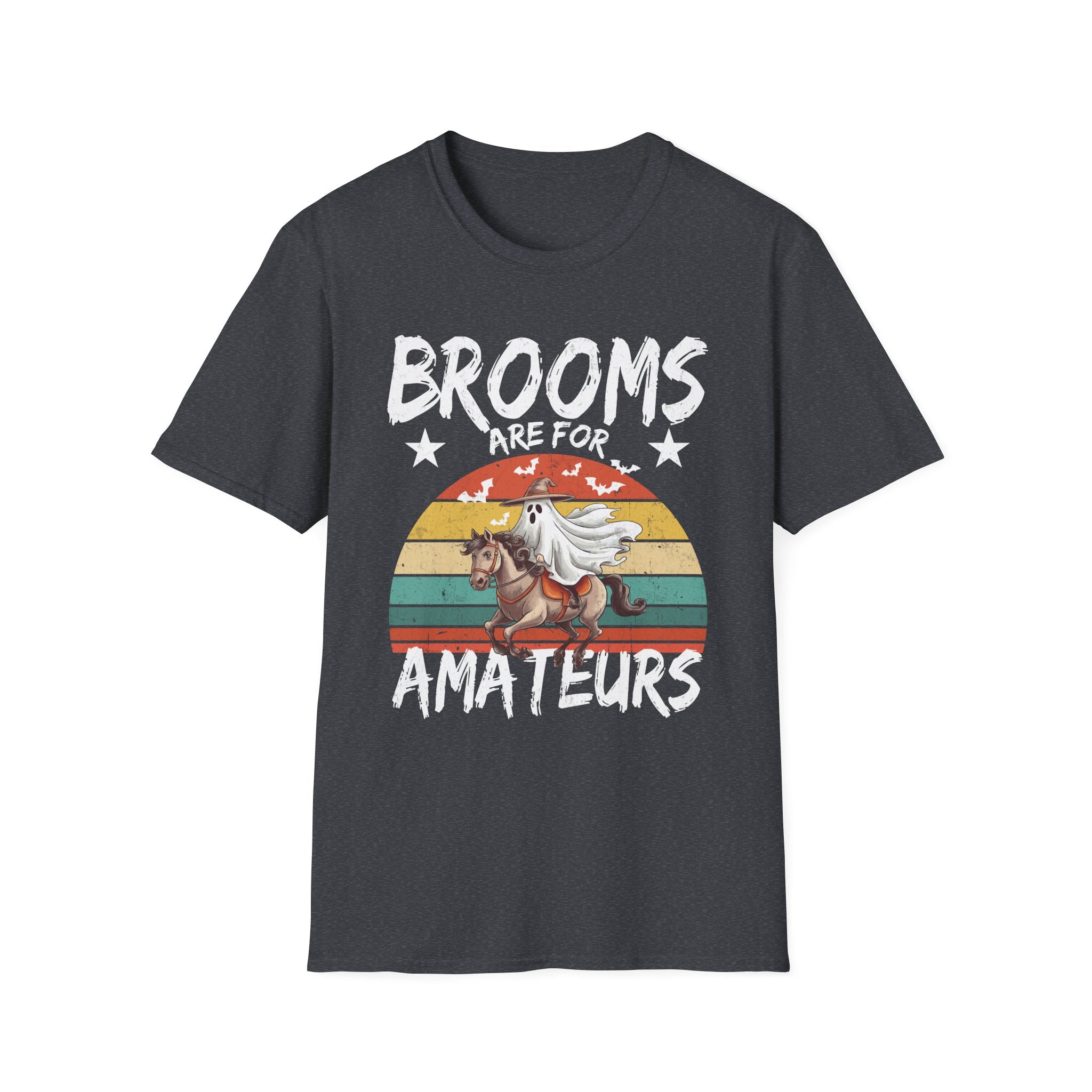 Halloween Unicorn T-Shirt, Funny Graphic Tee, Broom Riders, Gift for Unicorn Lovers, Unisex Softstyle Tee