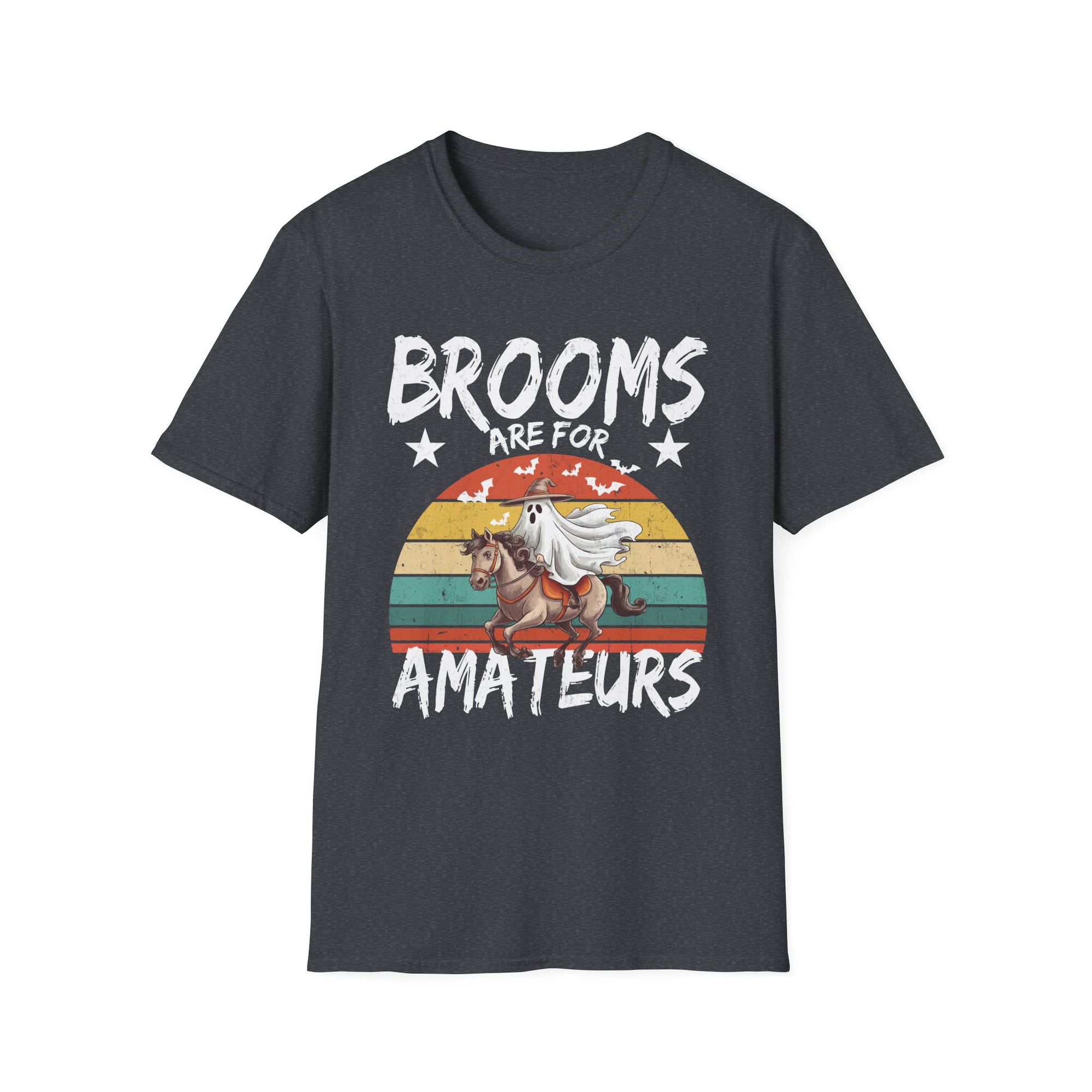 Halloween Unicorn T-Shirt, Funny Graphic Tee, Broom Riders, Gift for Unicorn Lovers, Unisex Softstyle Tee
