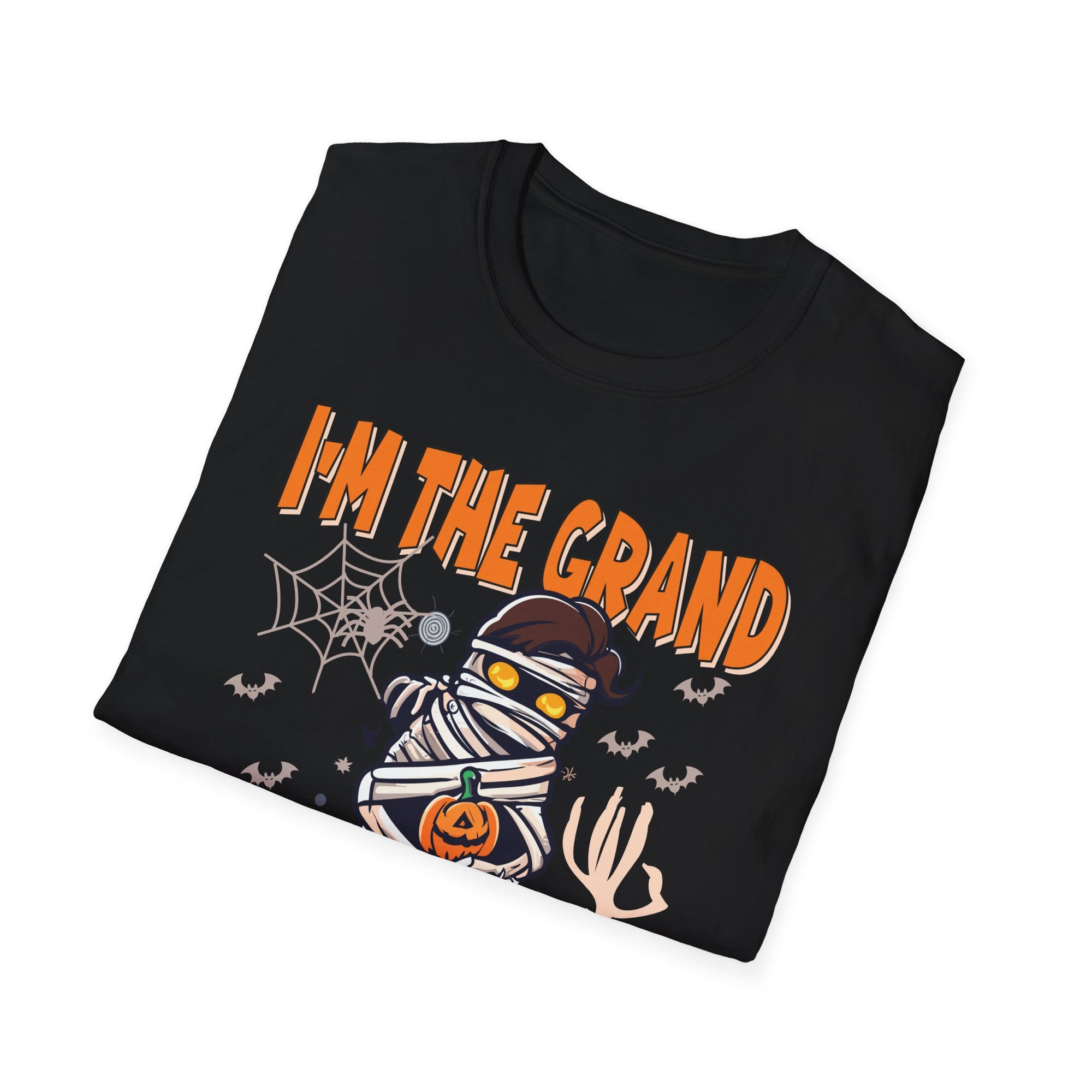 Halloween Mummy T-Shirt - I'm the Grand Mummy, Spooky Fun Tee, Fall Apparel, Unisex Party Shirt, Halloween Costume Top