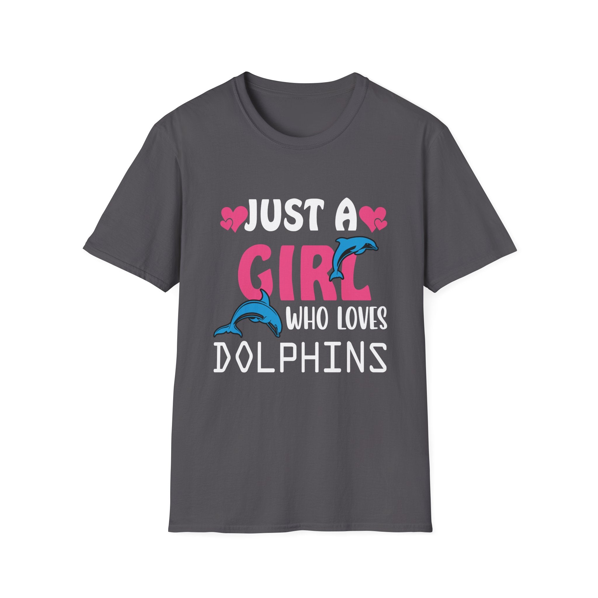 Just a Girl Who Loves Dolphins Unisex Softstyle T-Shirt, Dolphin Lover Gift, Cute Summer Tee, Ocean Enthusiast Shirt, Gift for Her, [...]