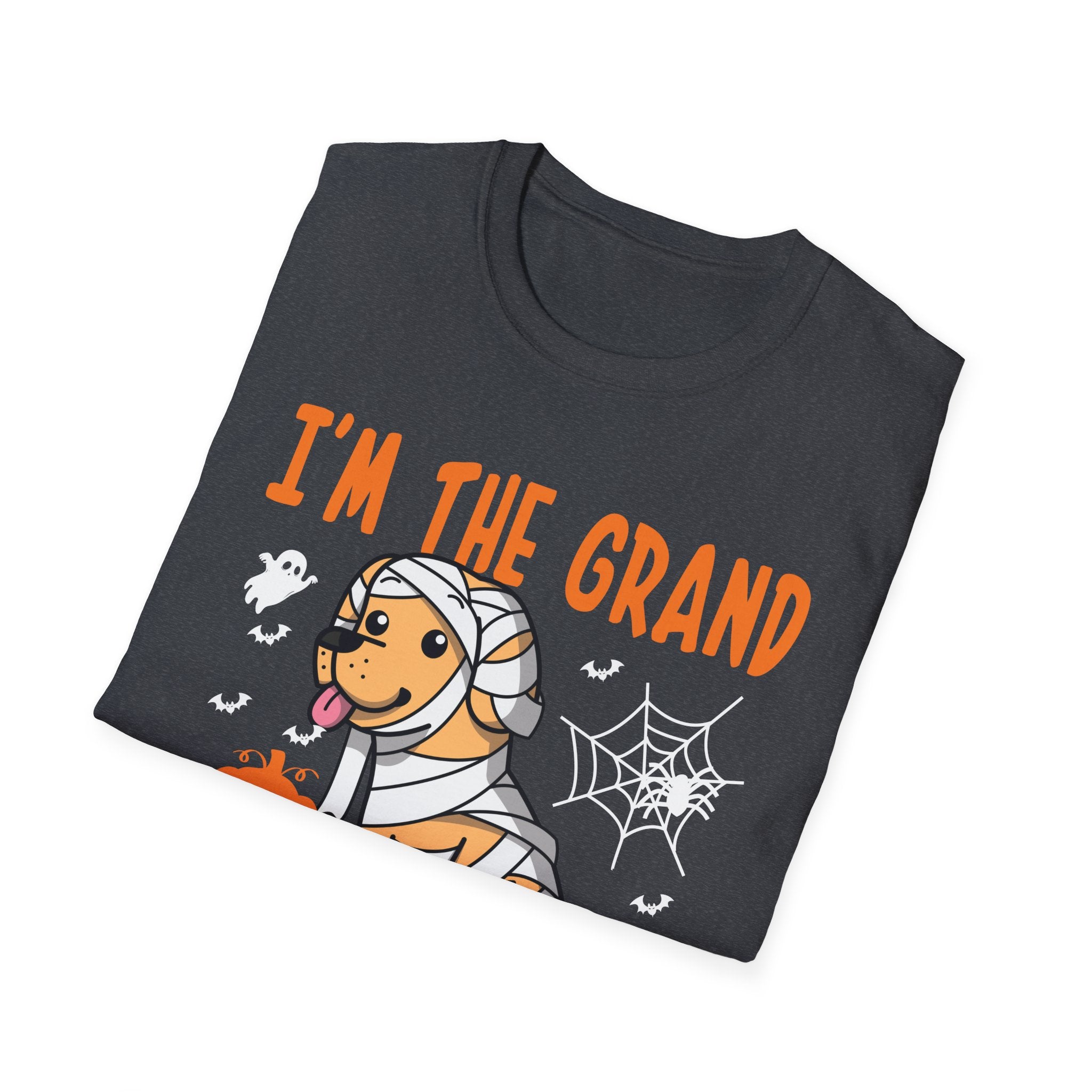 Grand Mummy Halloween T-Shirt, Unisex Softstyle Tee, Festive Apparel, Halloween Costume Shirt, Fun Mummy Graphic Tee