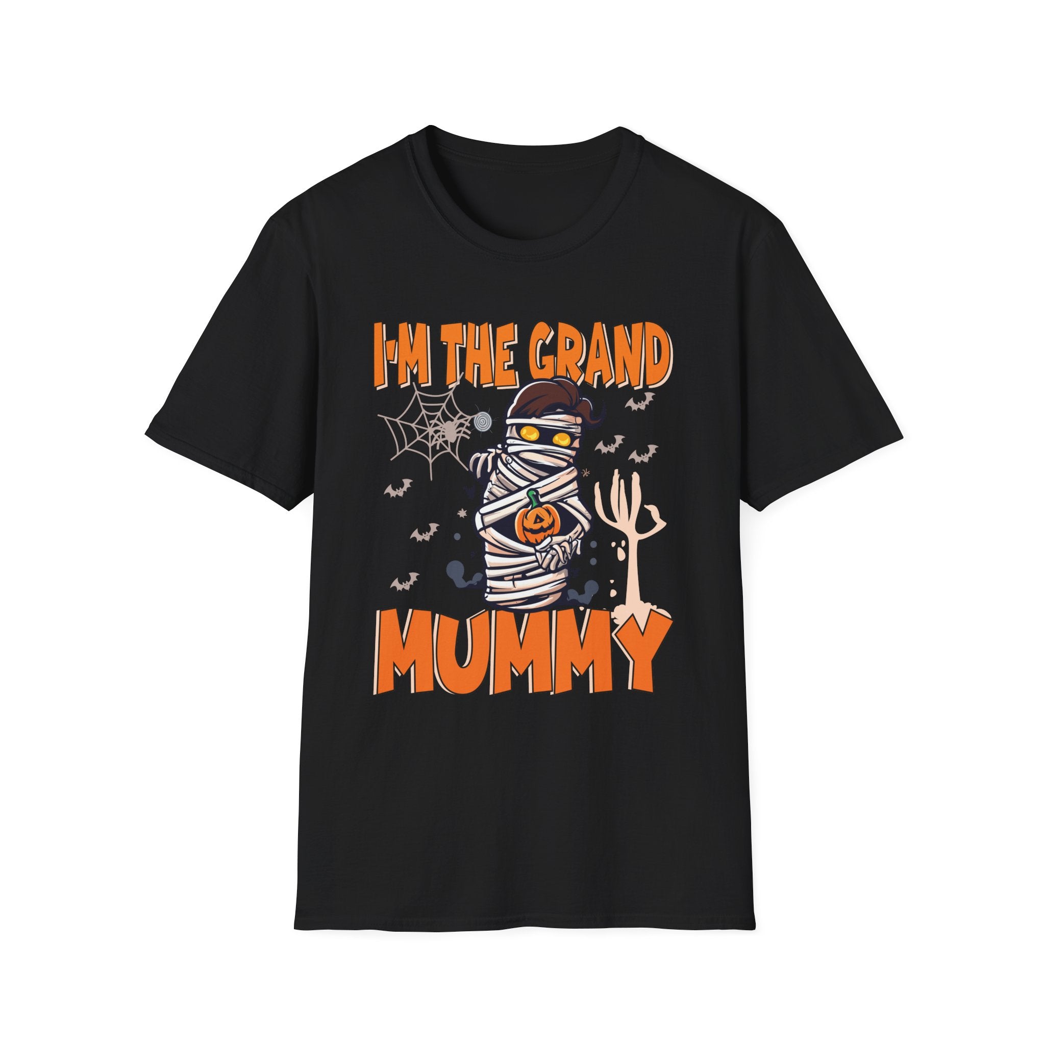 Halloween Mummy T-Shirt - I'm the Grand Mummy, Spooky Fun Tee, Fall Apparel, Unisex Party Shirt, Halloween Costume Top