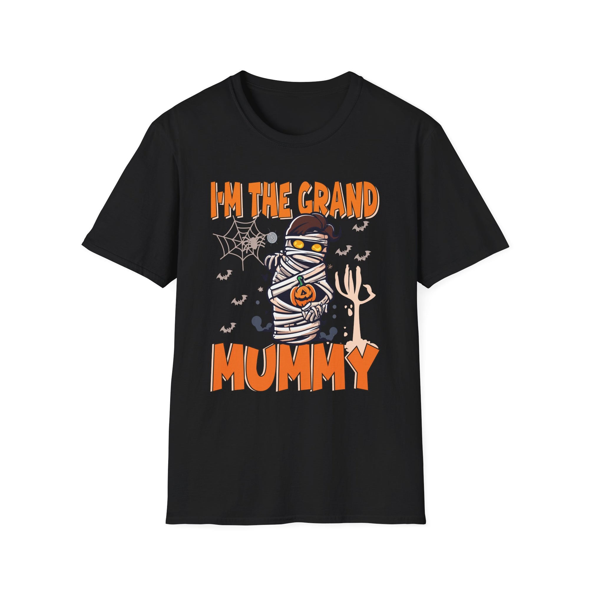 Halloween Mummy T-Shirt - I'm the Grand Mummy, Spooky Fun Tee, Fall Apparel, Unisex Party Shirt, Halloween Costume Top