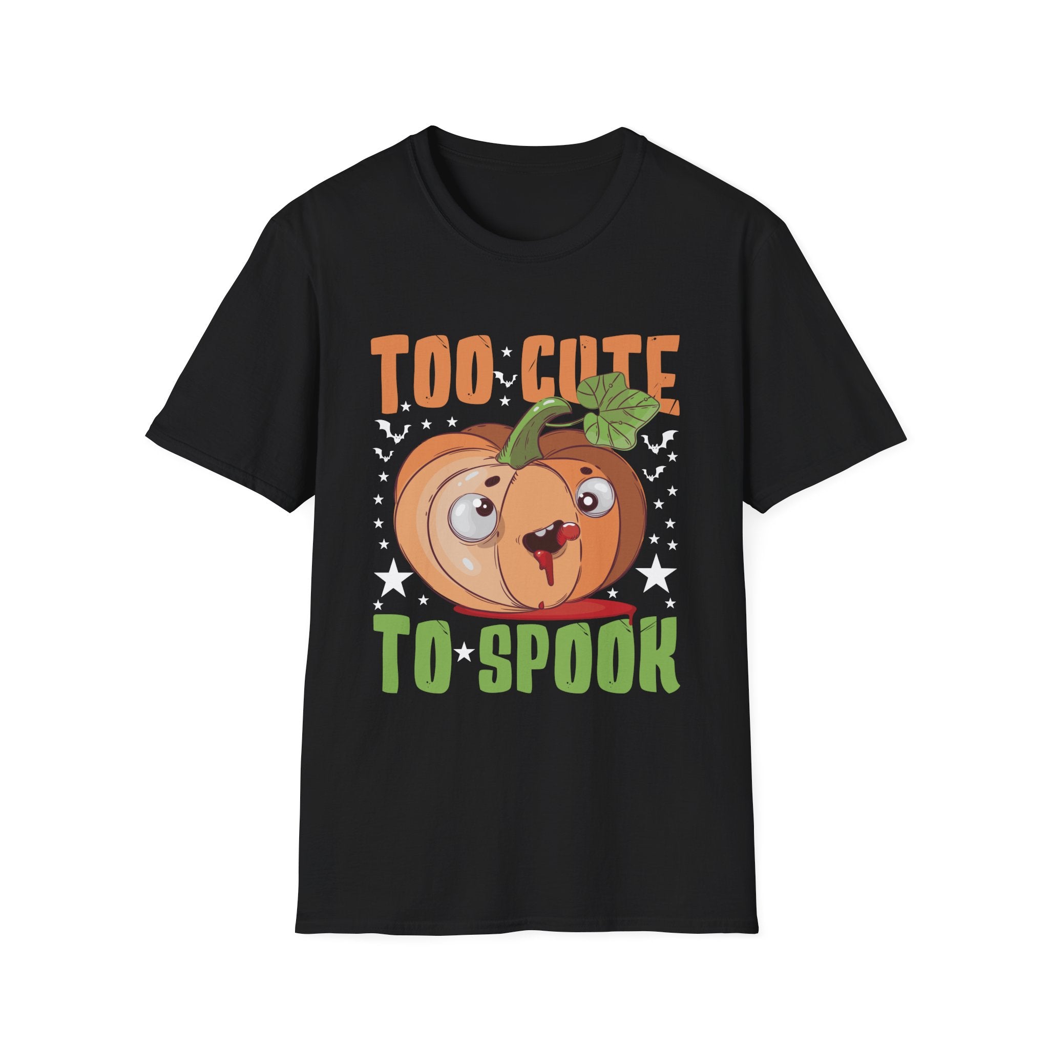 Too Cute to Spook Halloween T-Shirt, Funny Halloween Shirt, Unisex Graphic Tee, Cute Pumpkin Shirt, Spooky Season Apparel