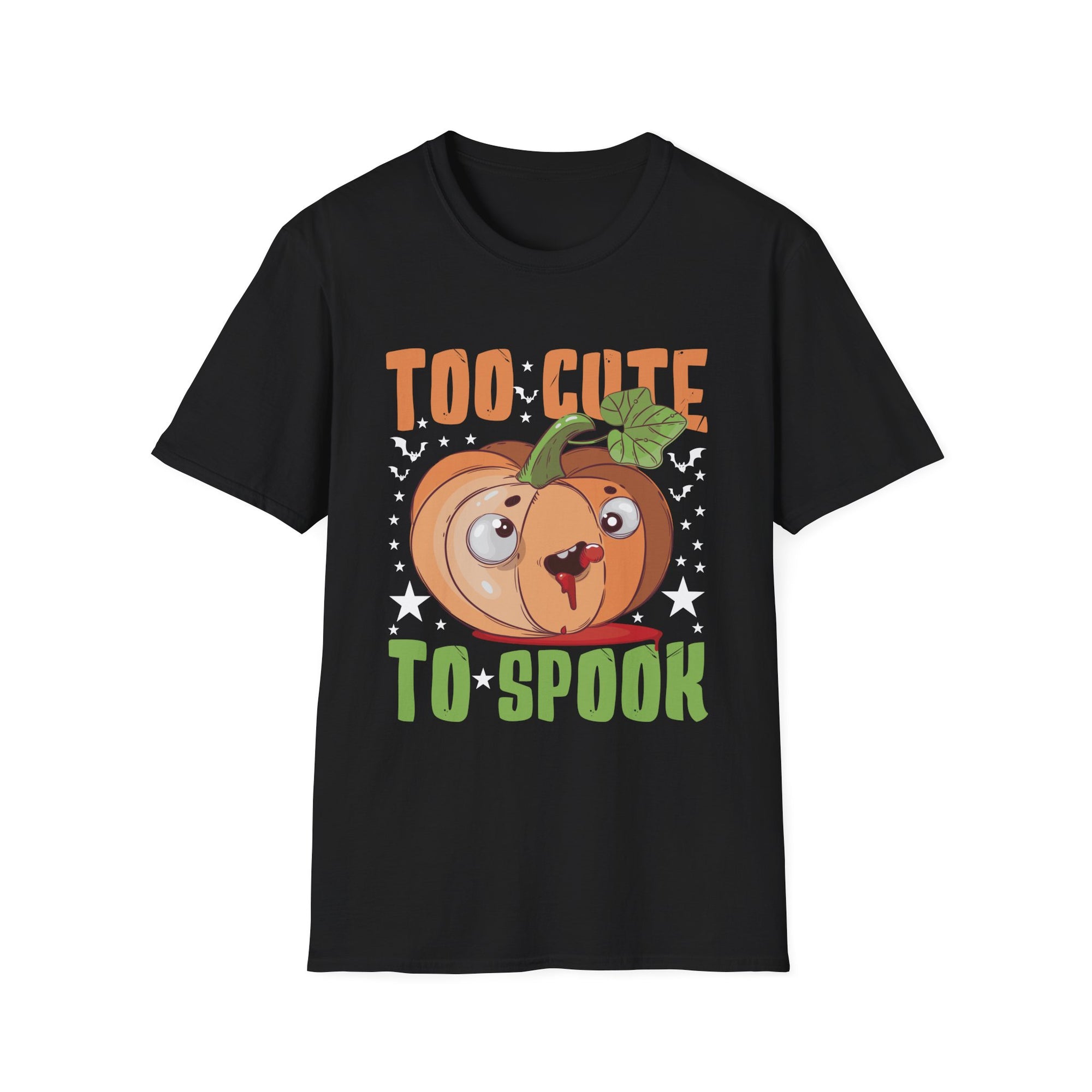 Too Cute to Spook Halloween T-Shirt, Funny Halloween Shirt, Unisex Graphic Tee, Cute Pumpkin Shirt, Spooky Season Apparel