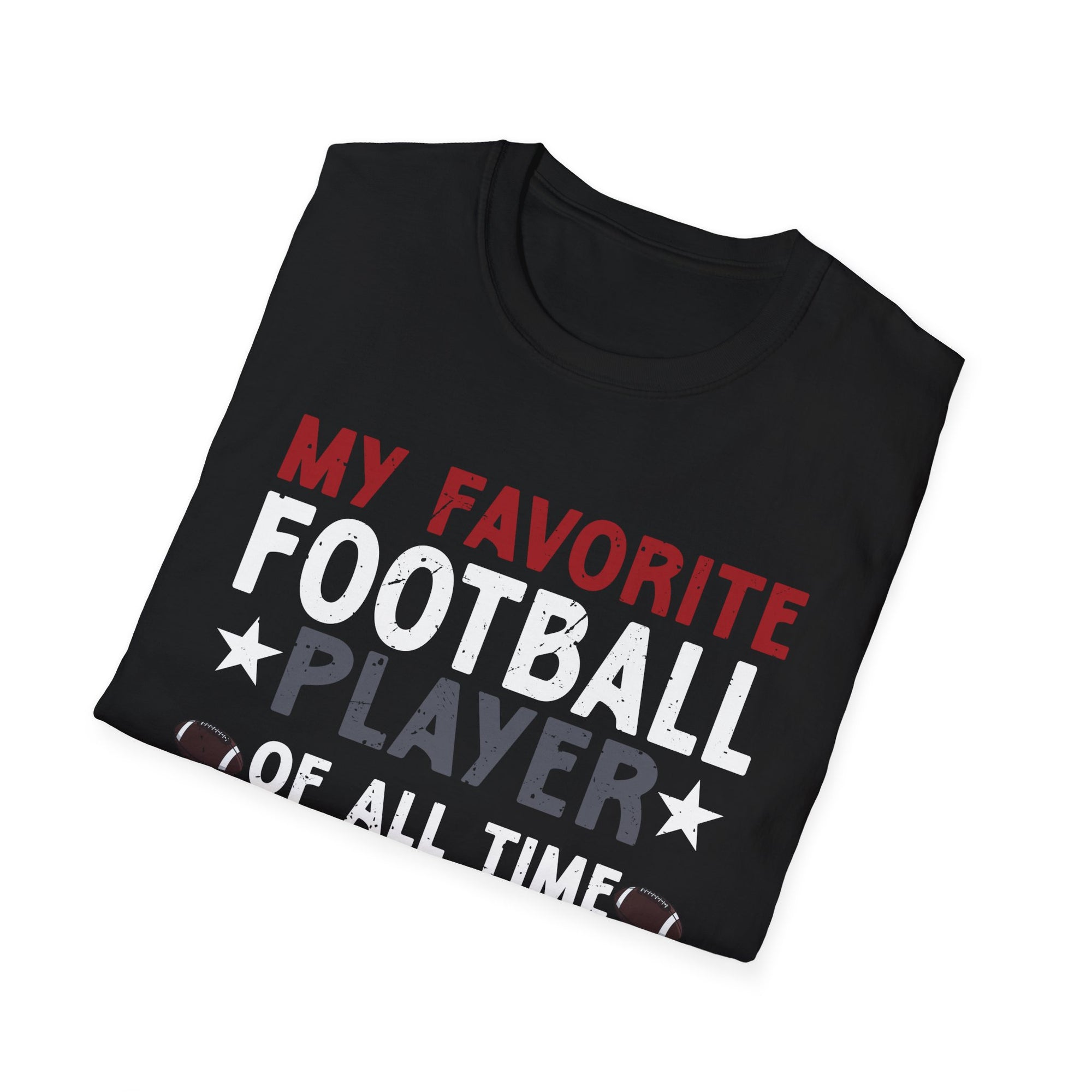 Dad's Favorite Football Player T-Shirt | Unisex Softstyle Tee, Sports Dad Gift, Father's Day Apparel, Game Day Shirt, Football Lover Gift